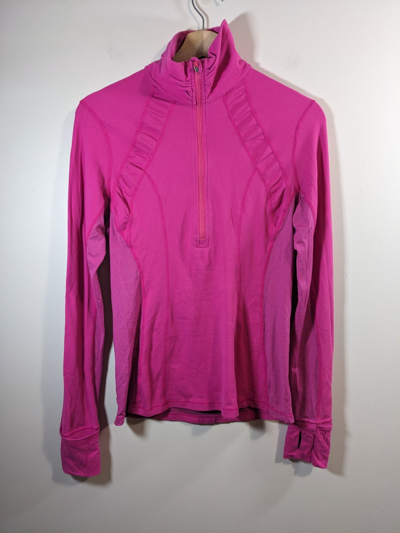 Lululemon Pink Long-Sleeve Half-zip Sz 8