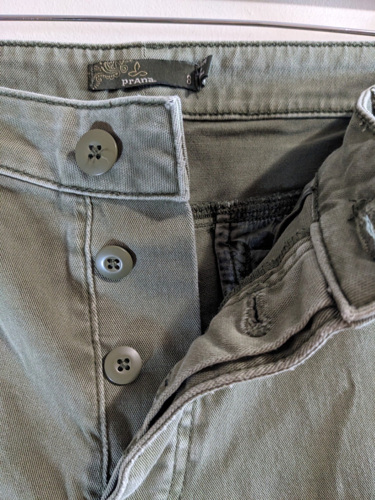 PrAna button fly pants - SZ 8 