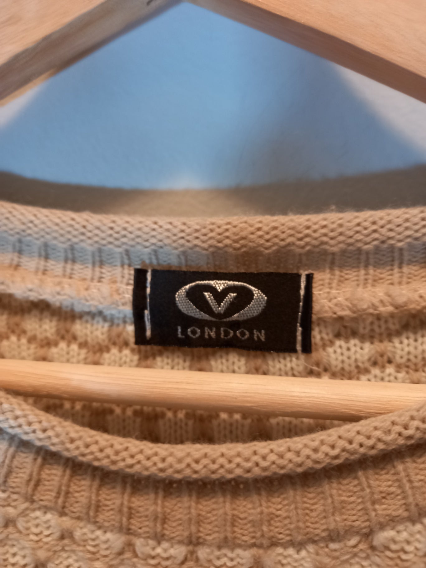 London Cream Sweater Dress Sz S/M