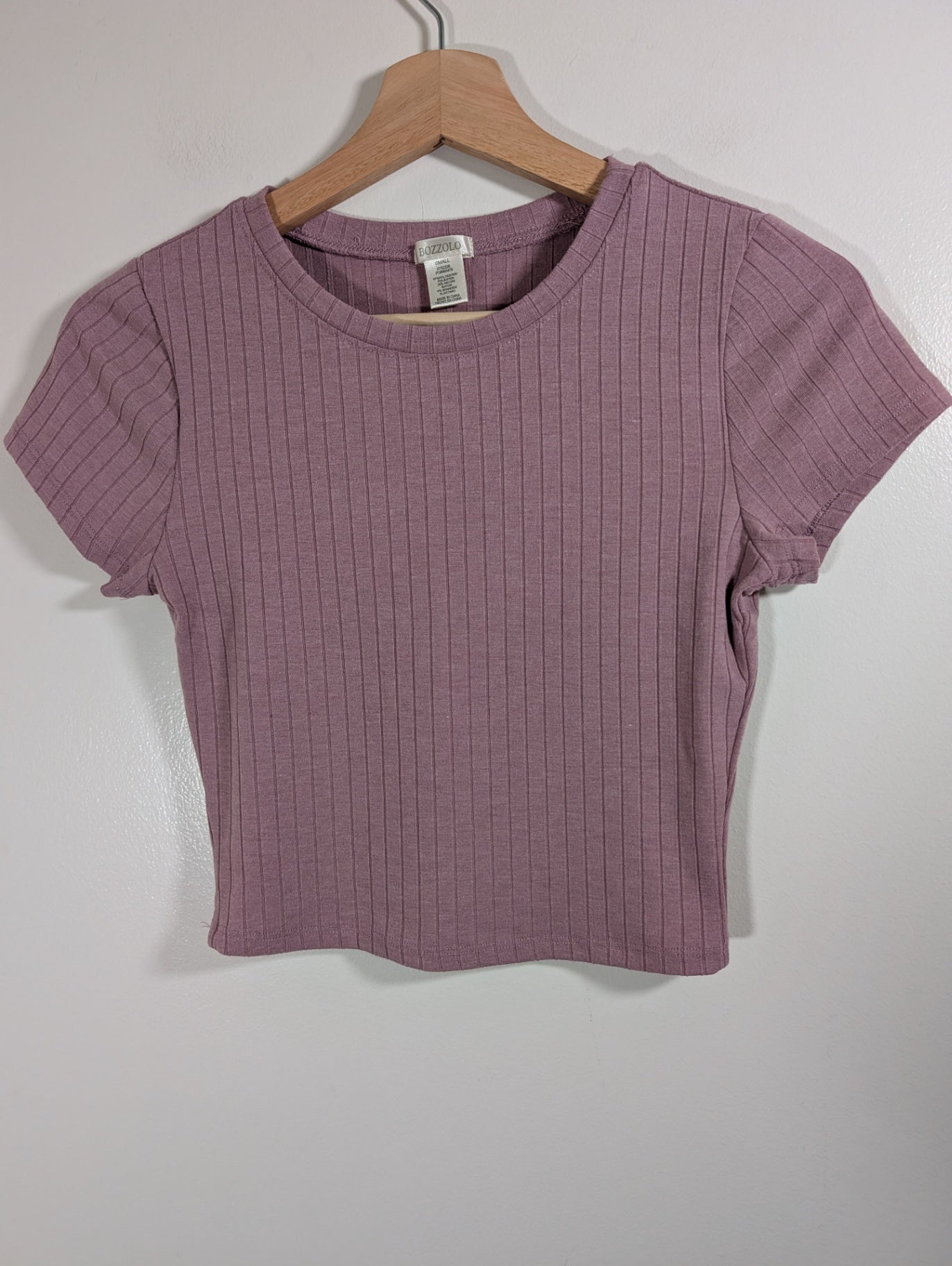 Bozzolo purple crop t-shirt - Small