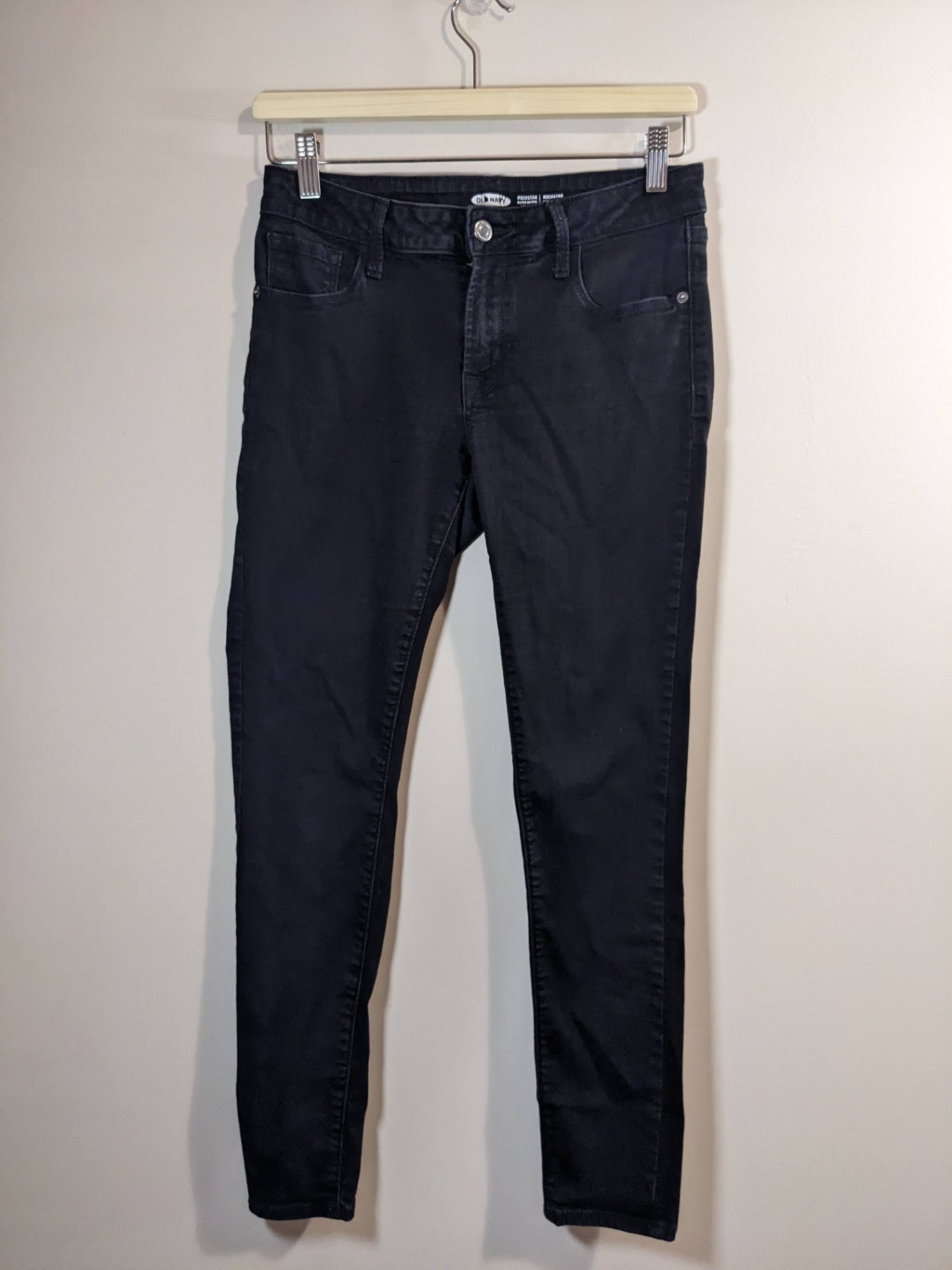Old Navy Rockstar Black Jeans Sz 6