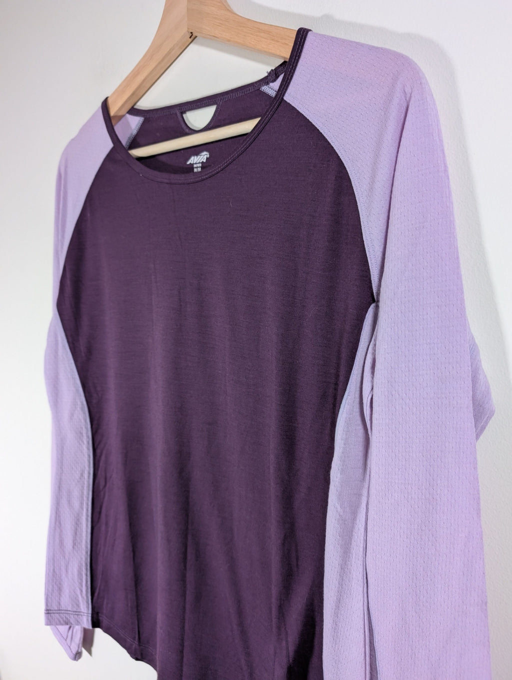 AVIA purple merino wool long-sleeve - Medium