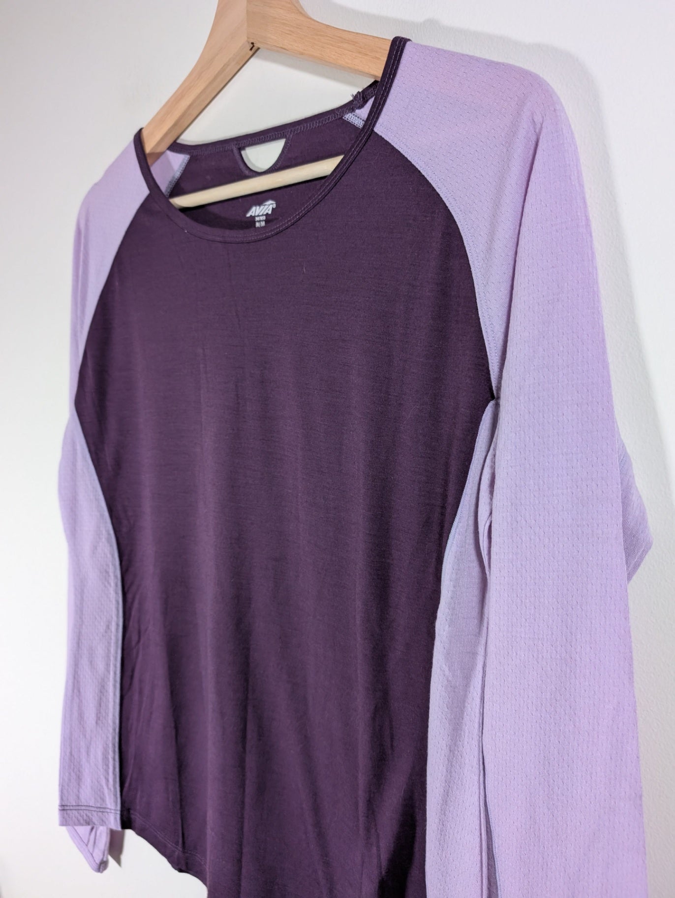 AVIA purple merino wool long-sleeve - Medium