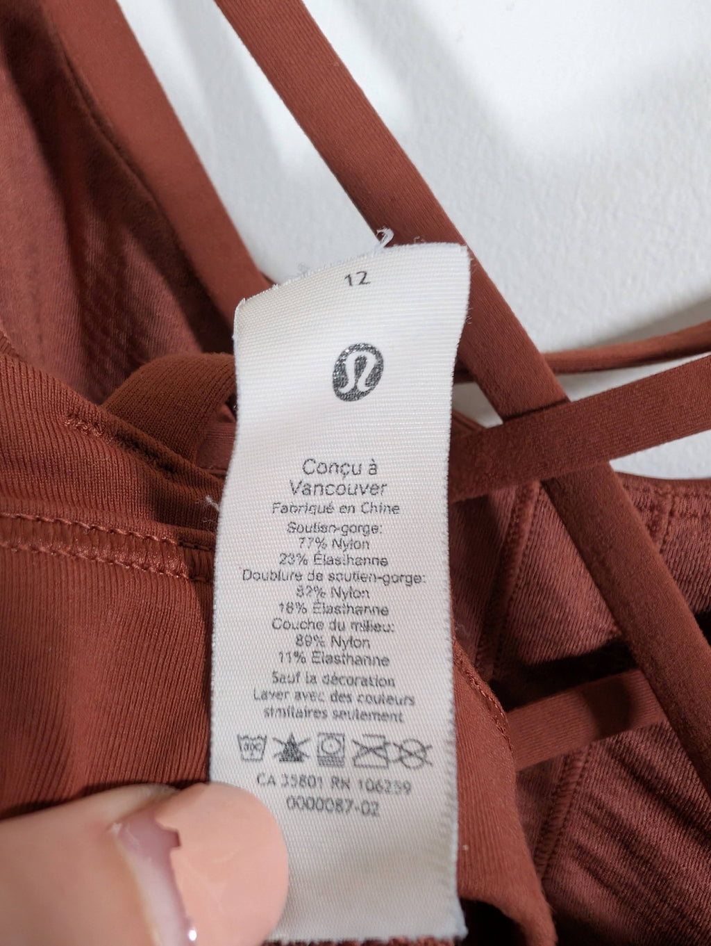 Lululemon brown sports bra - 12