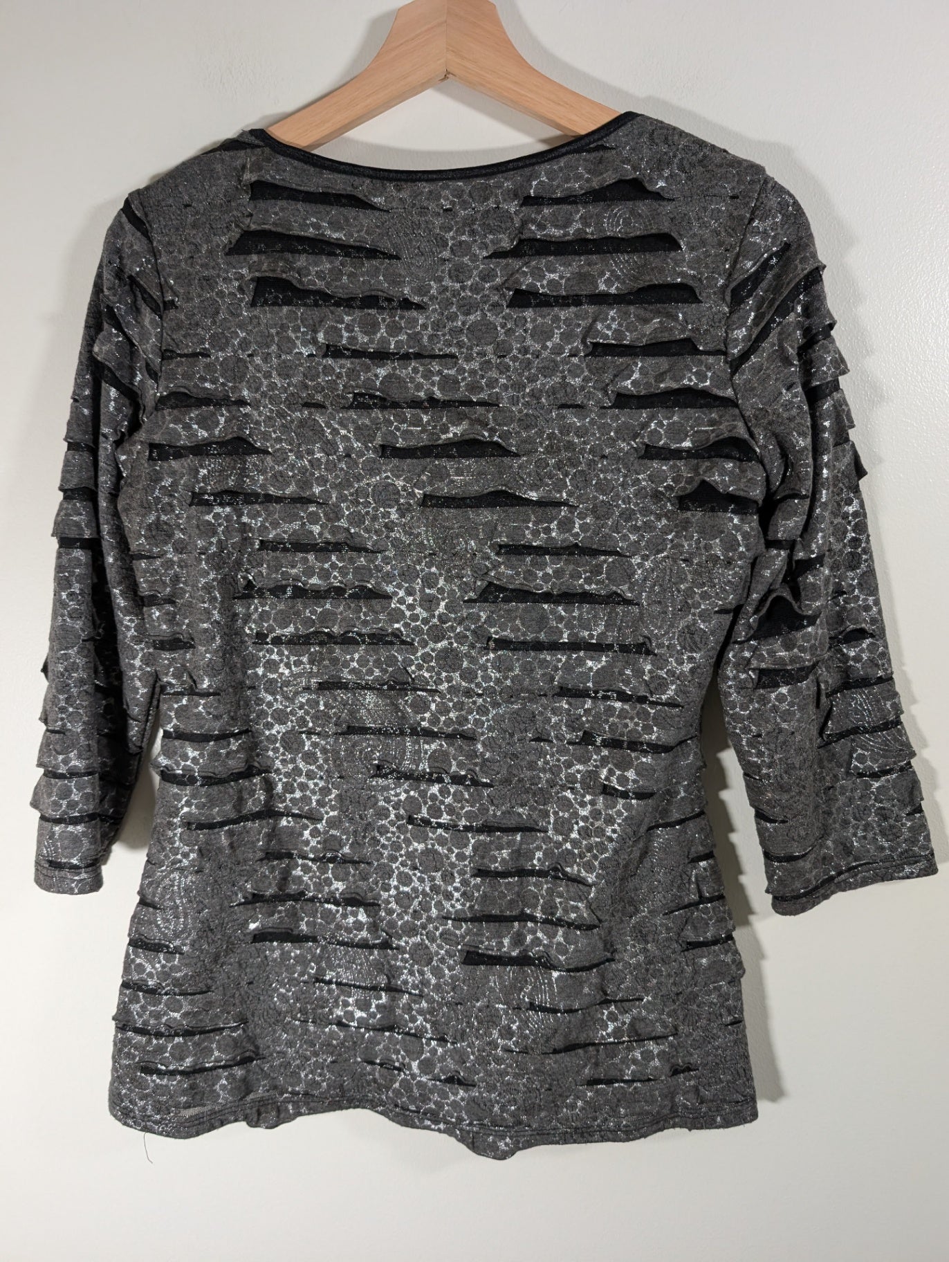 Frank Lyman silver blouse - 6