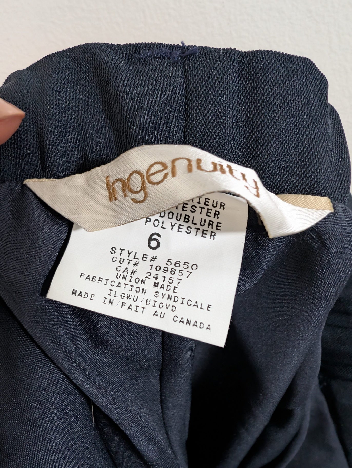 Ingenuity navy trousers - 6