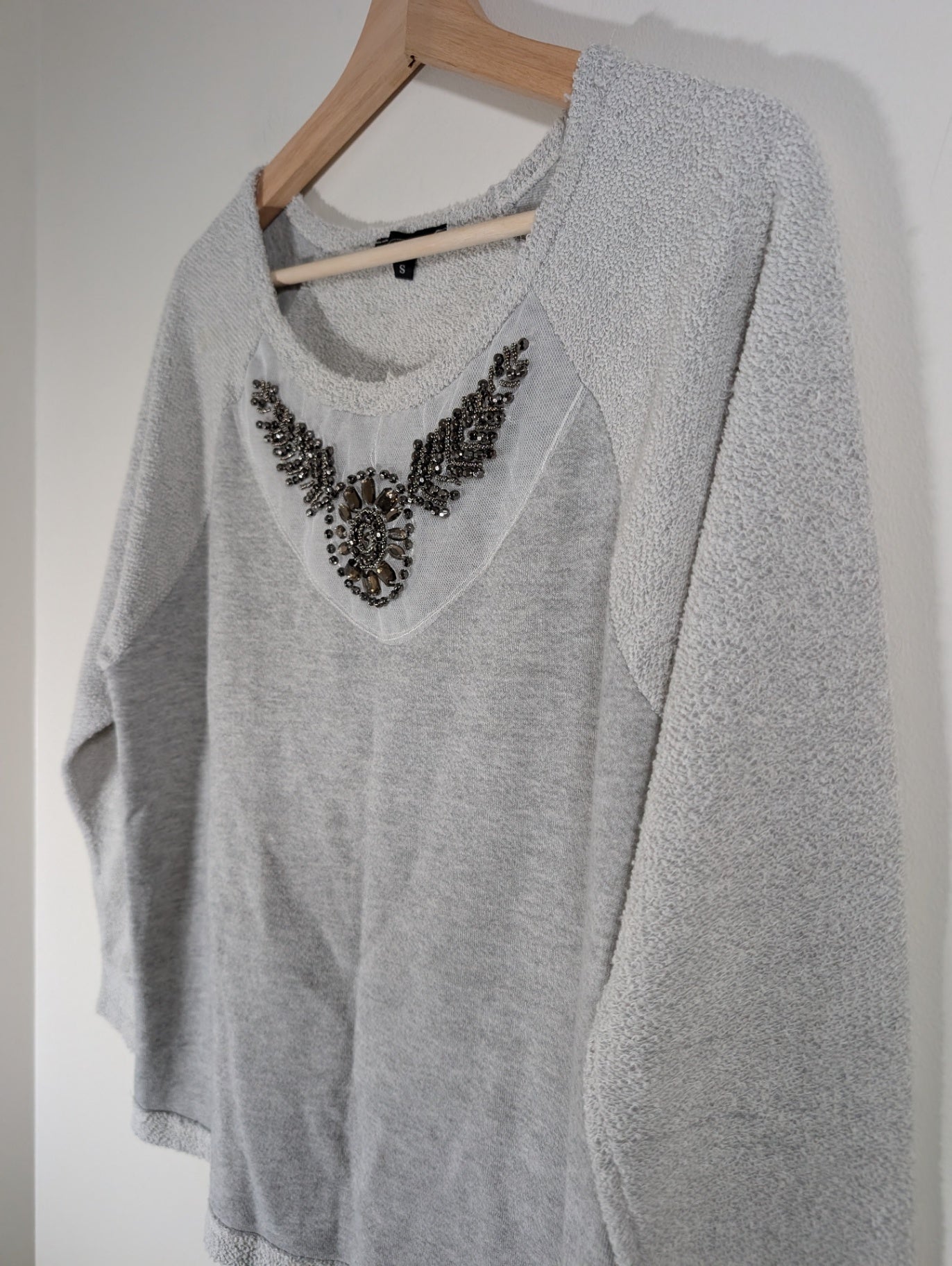 B'Leev embellished long-sleeve - Small