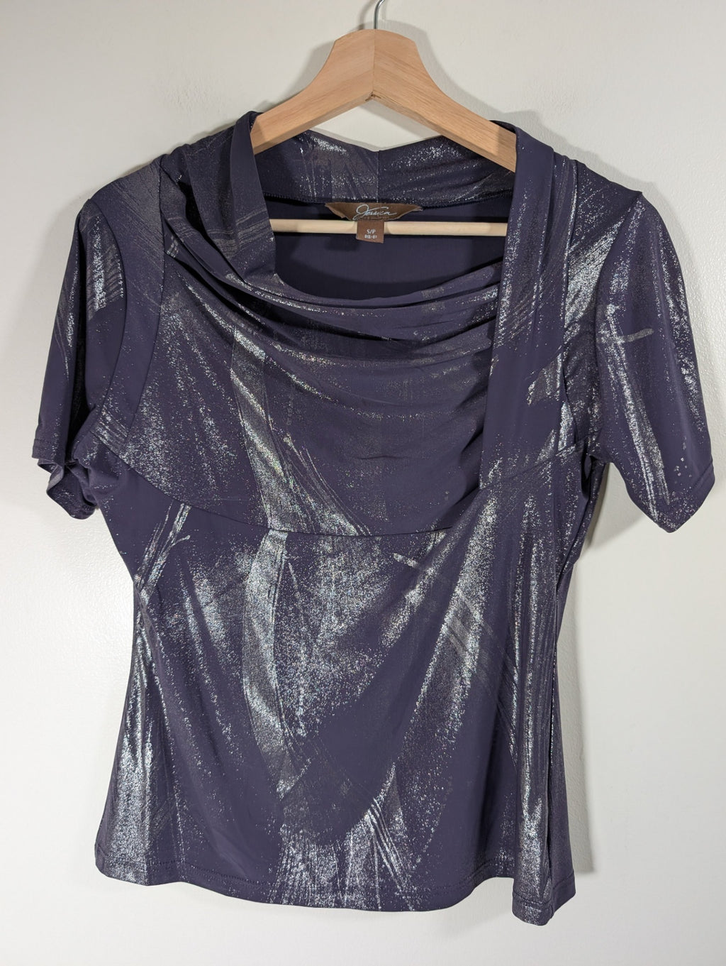 Jessica purple metallic blouse - Small