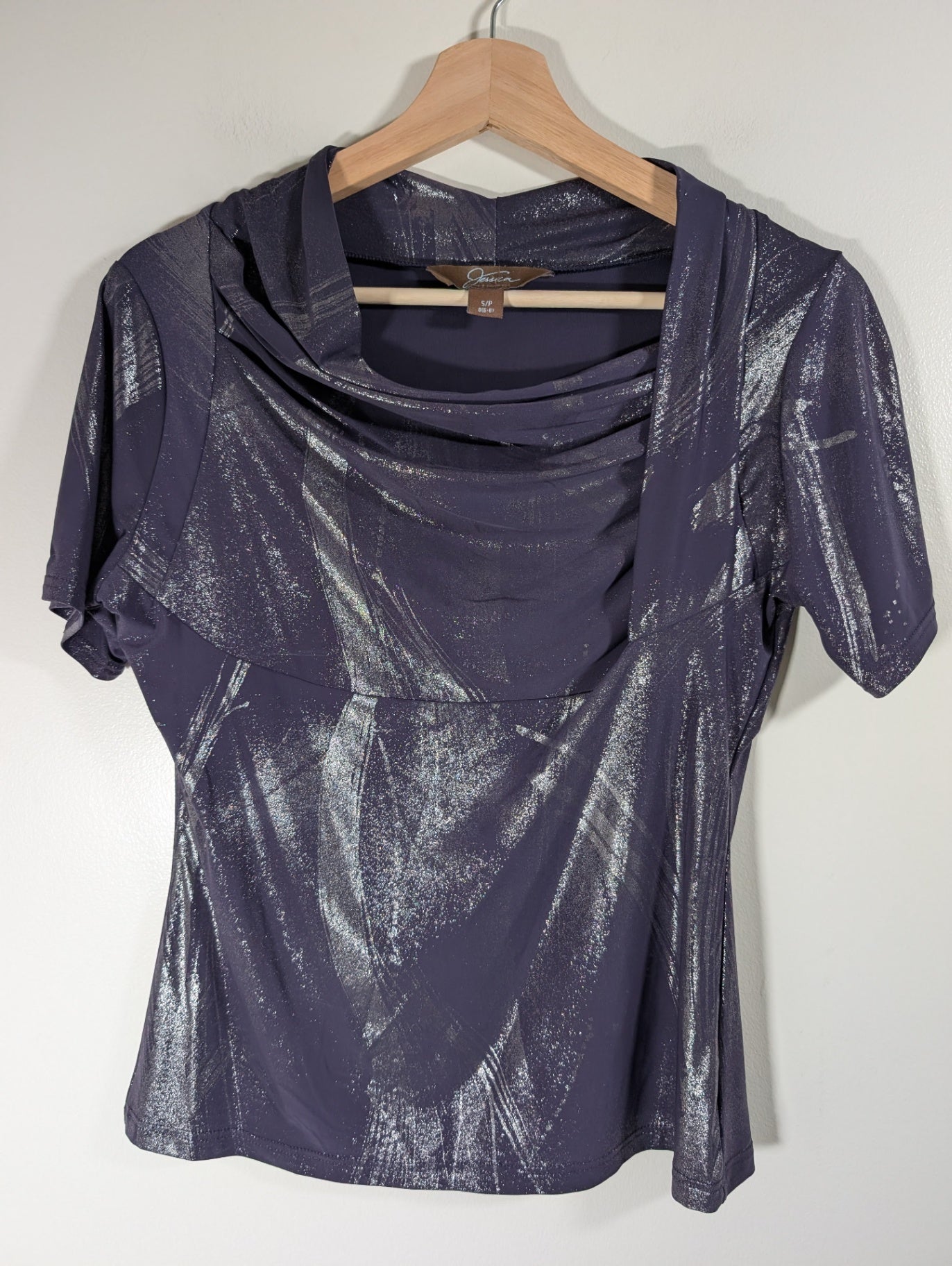 Jessica purple metallic blouse - Small