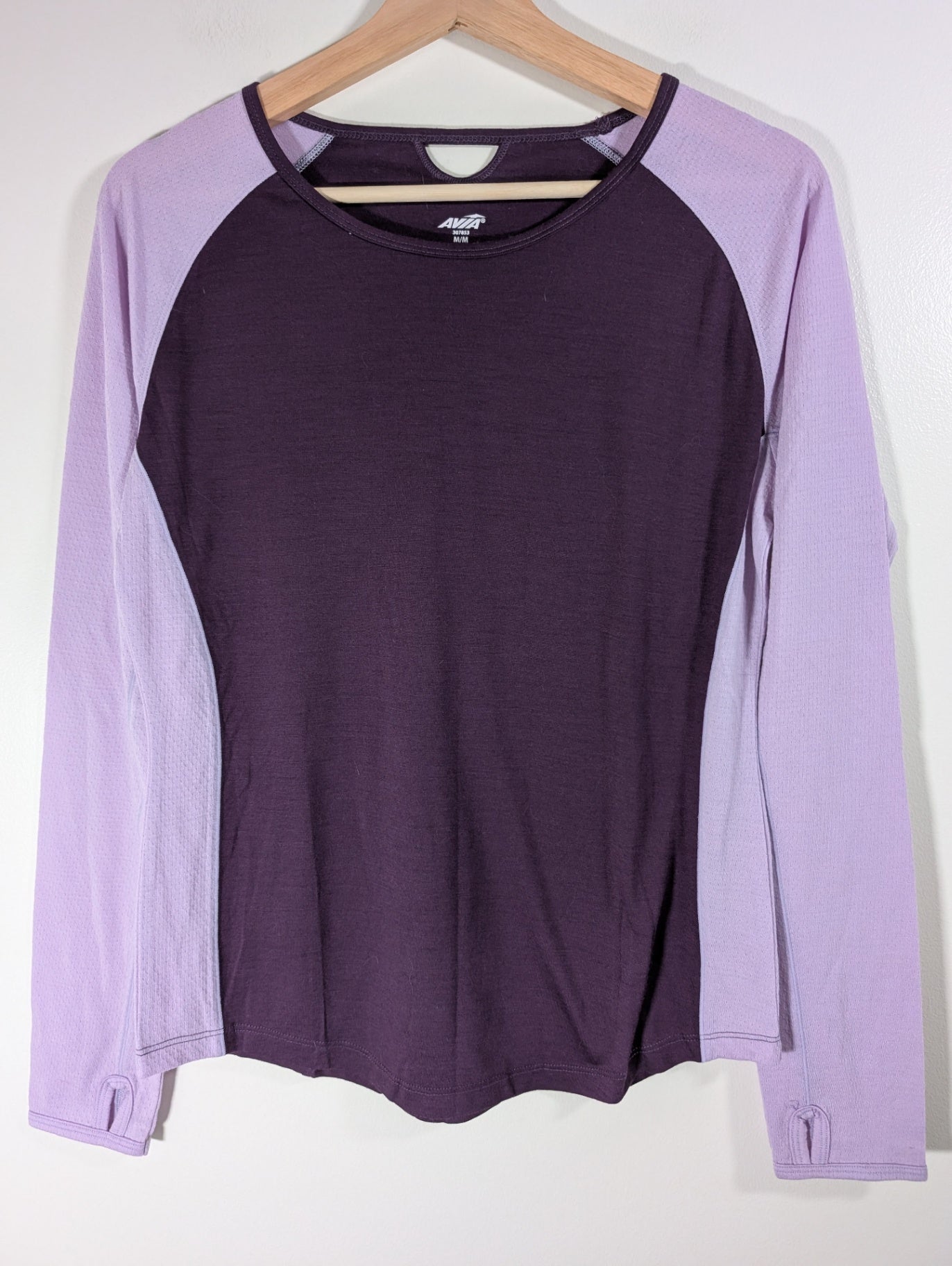 AVIA purple merino wool long-sleeve - Medium
