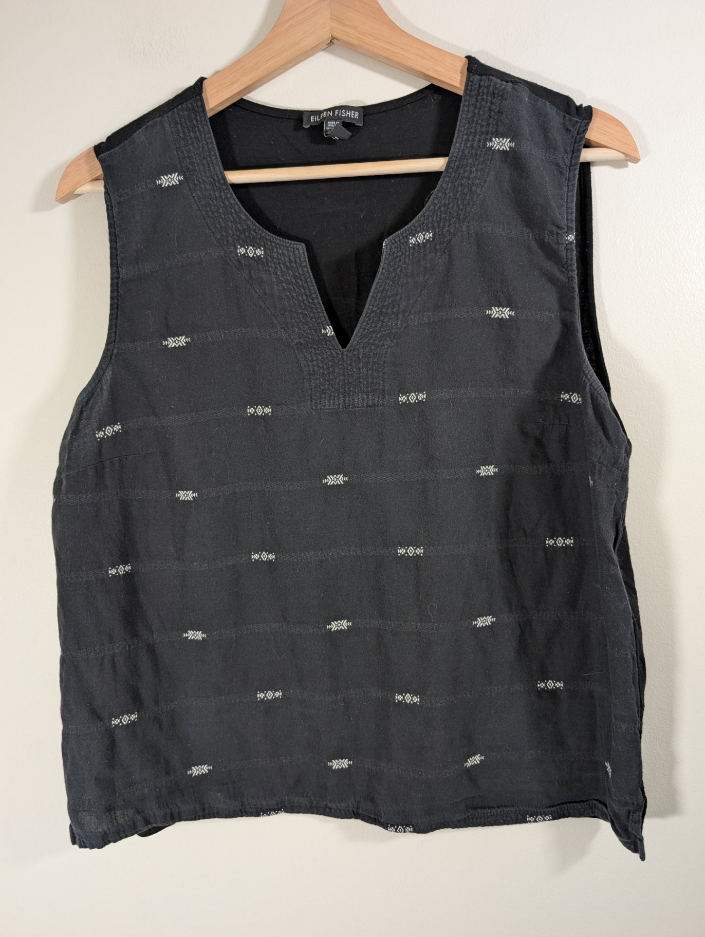 Eileen Fisher sleeveless blouse - Large