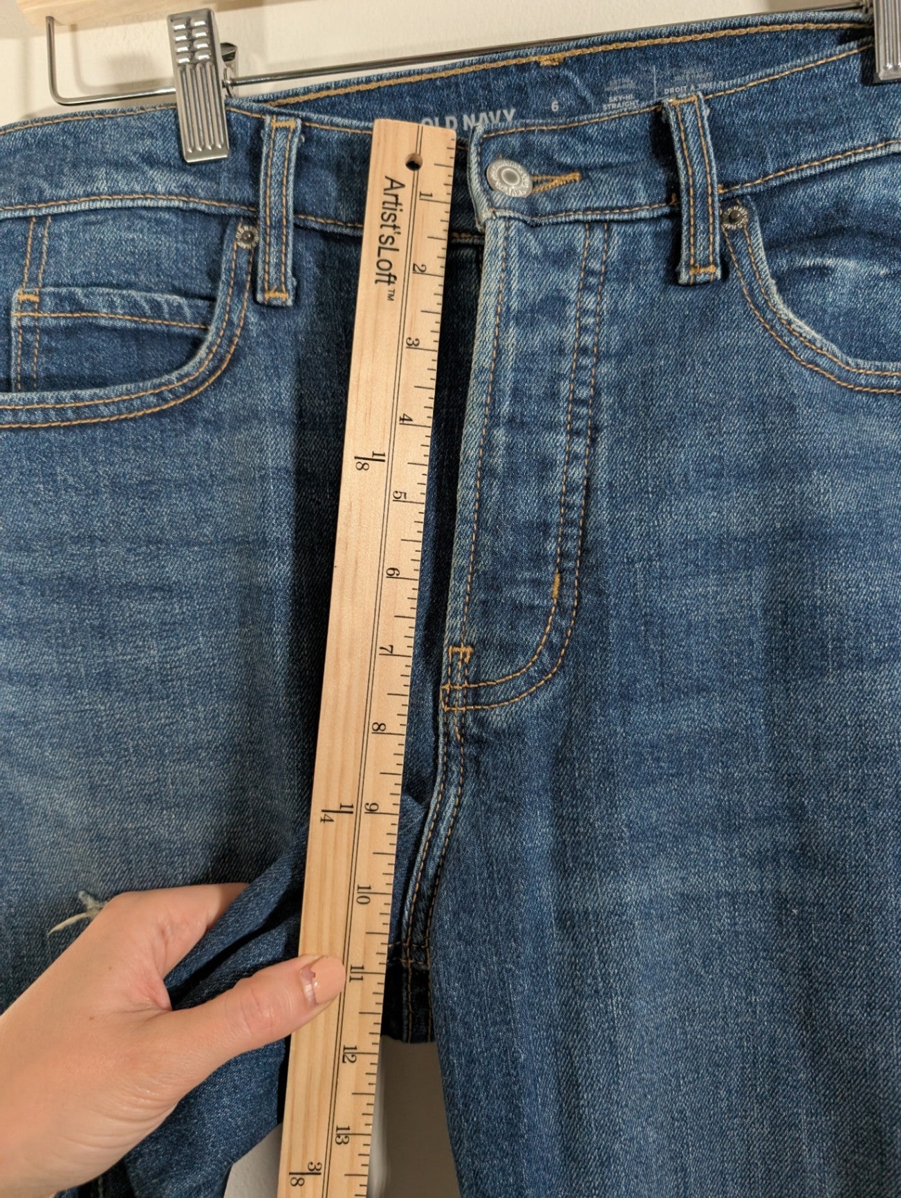 Old Navy sky-hi straight - SZ 6