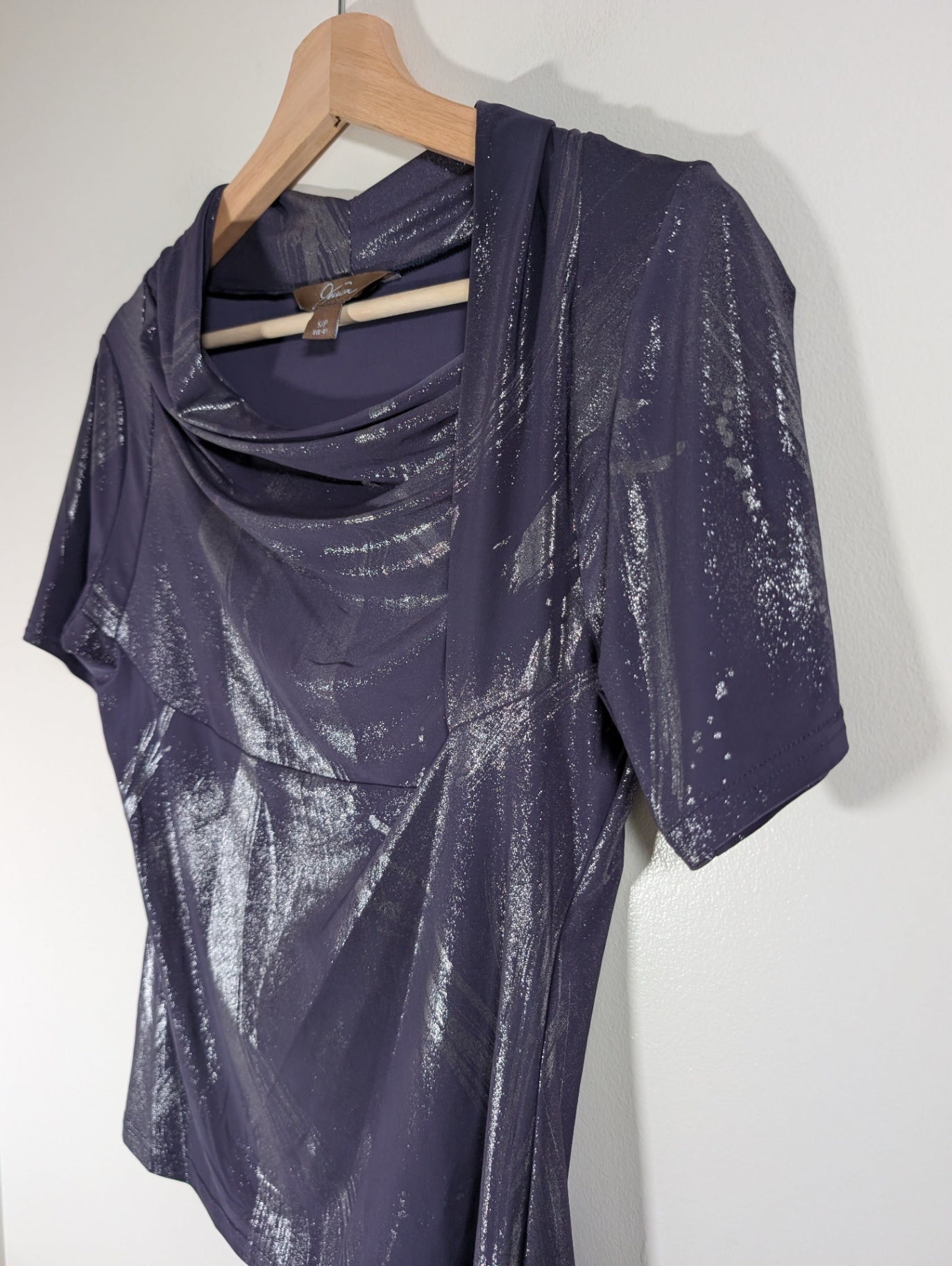Jessica purple metallic blouse - Small