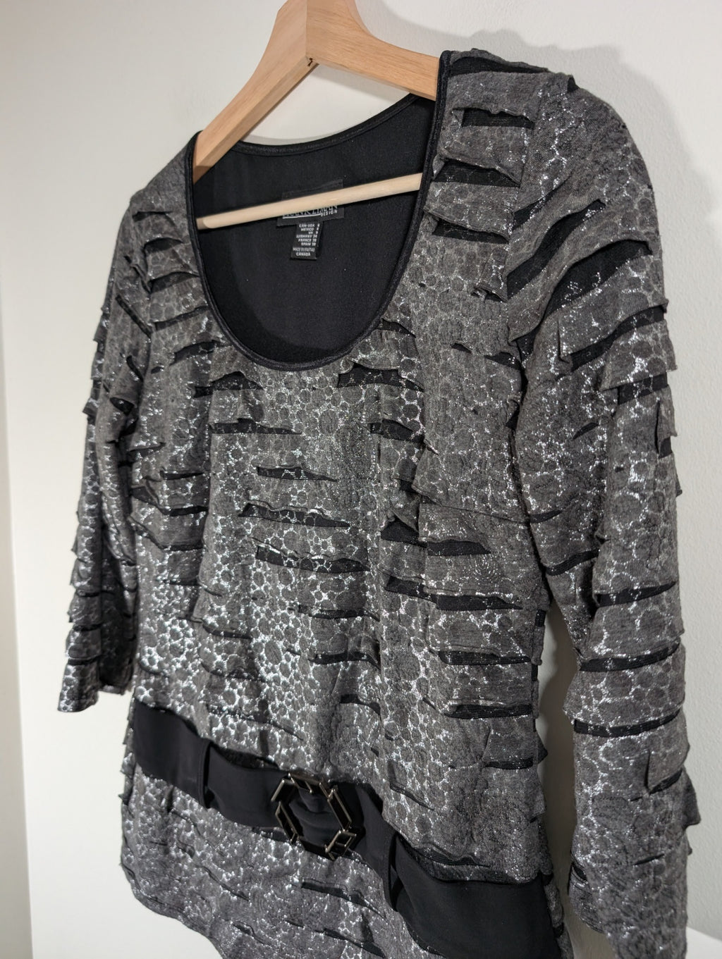 Frank Lyman silver blouse - 6