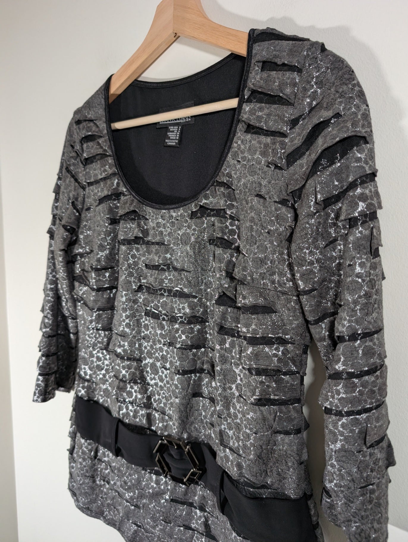 Frank Lyman silver blouse - 6