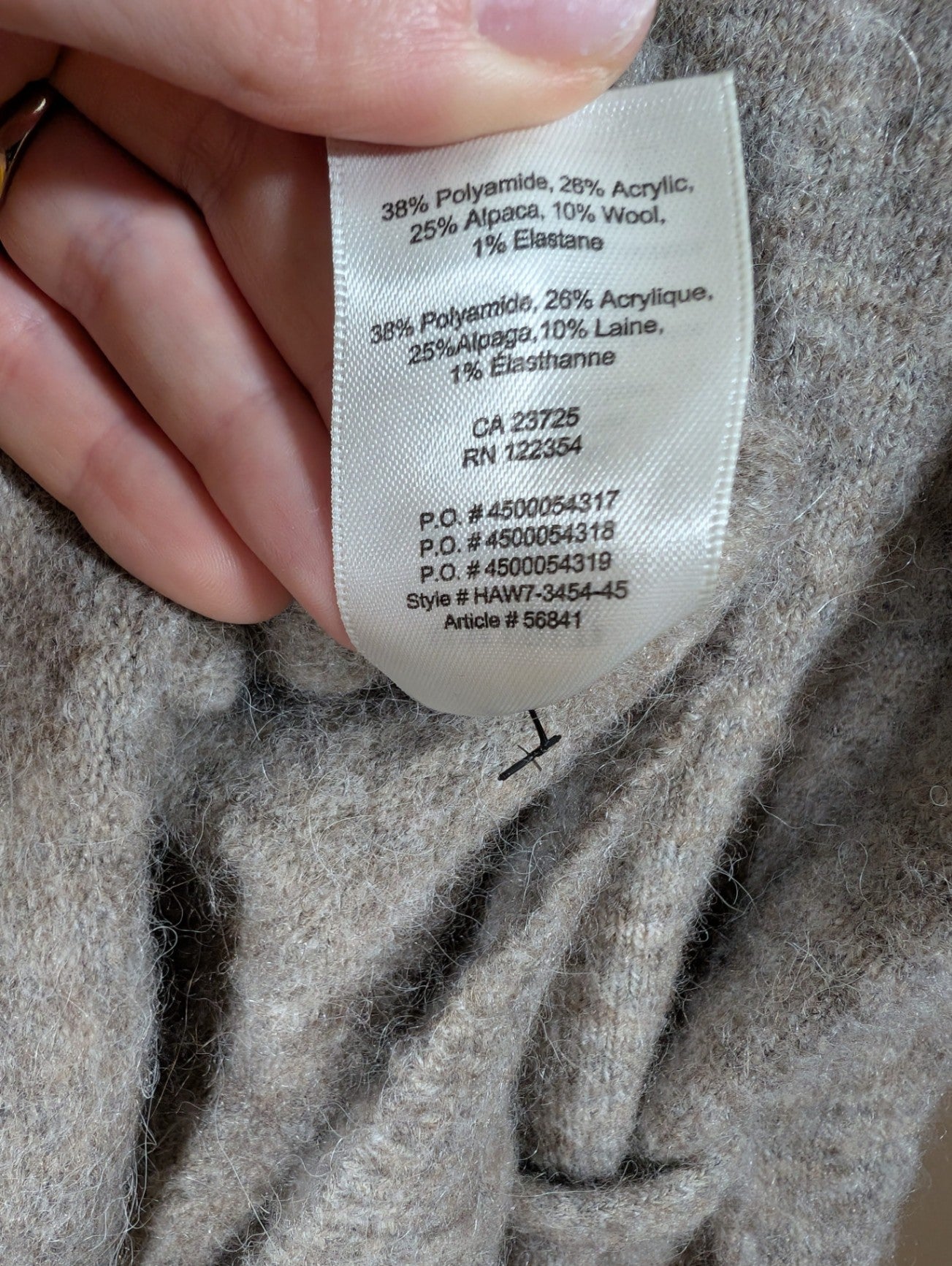 Wilfred free alpaca wool-blend wrap sweater - XS