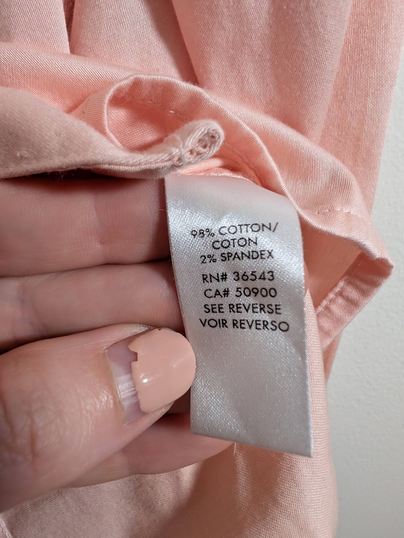 Calvin Klein peach button up - Small