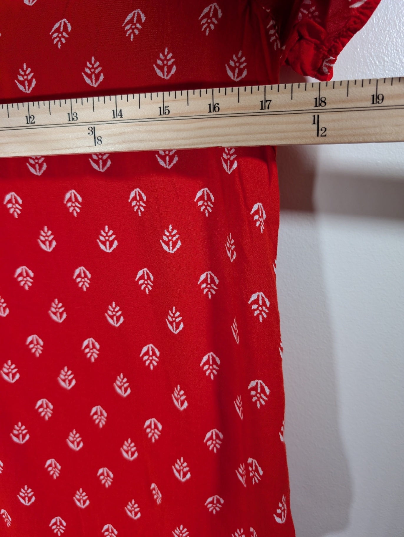 Old Navy red leaf blouse - Small