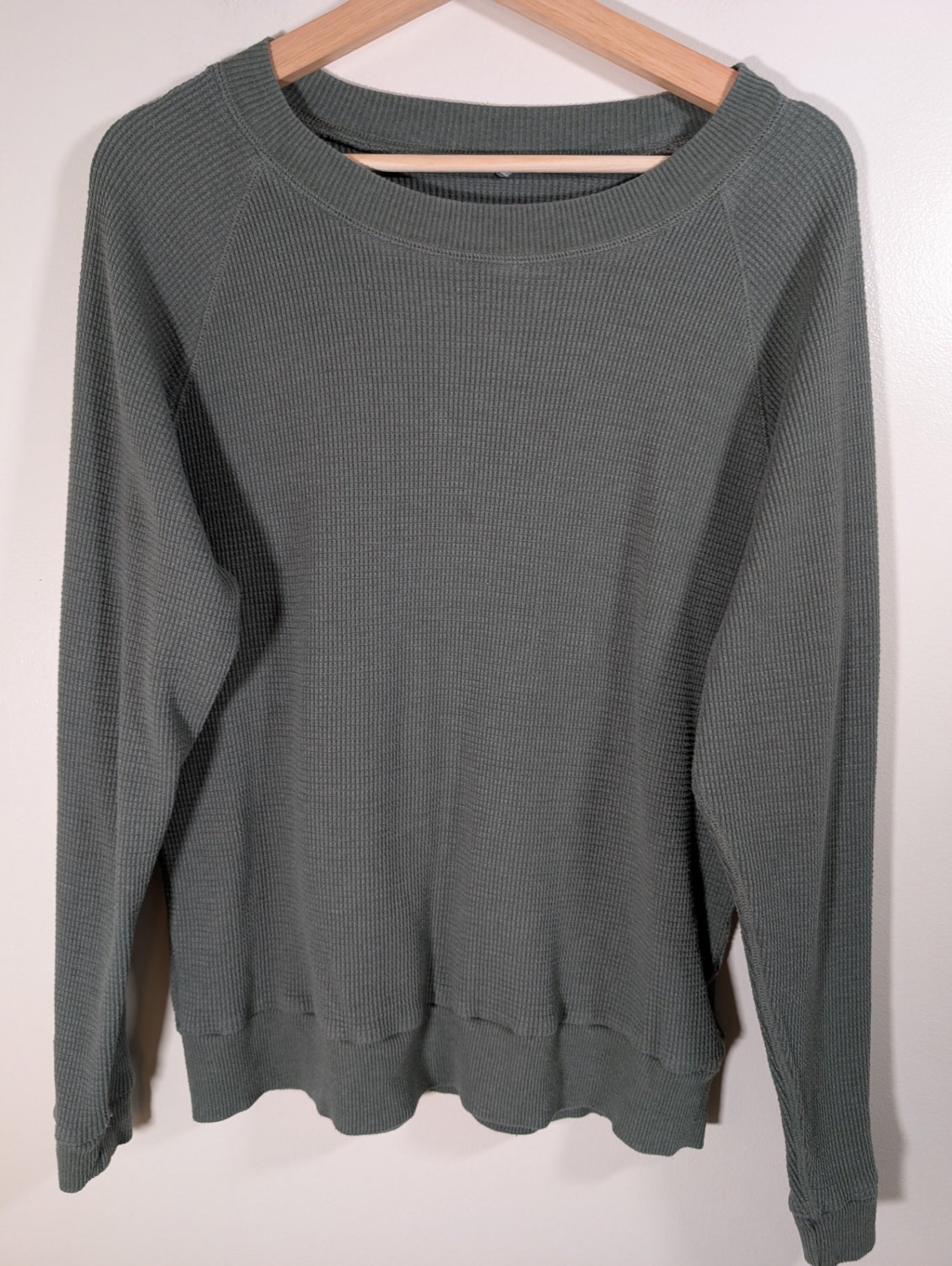 TNA waffle crewneck - appears Medium