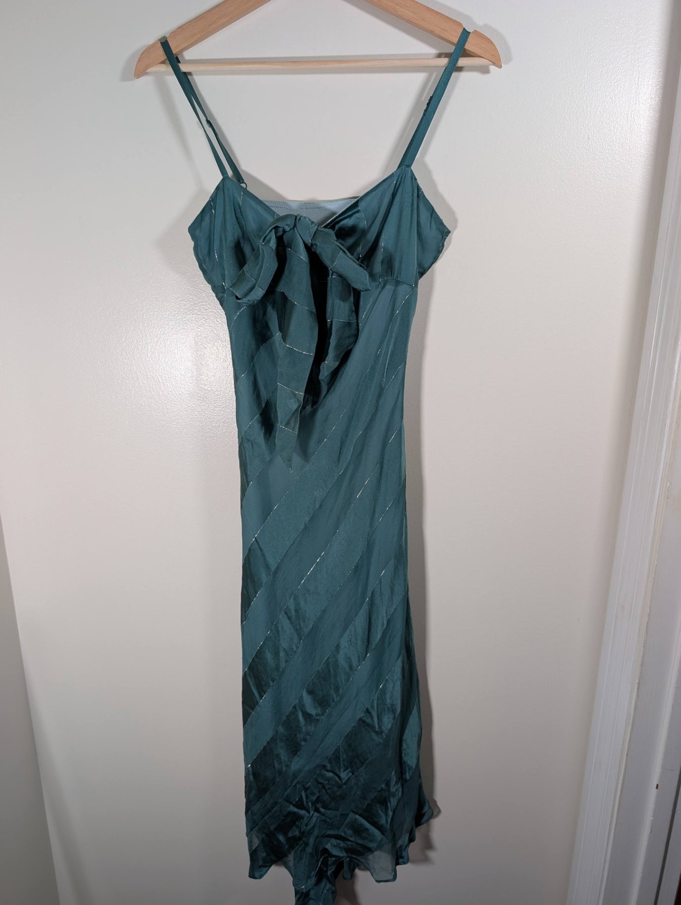 RW&Co. green tie-front dress - Small
