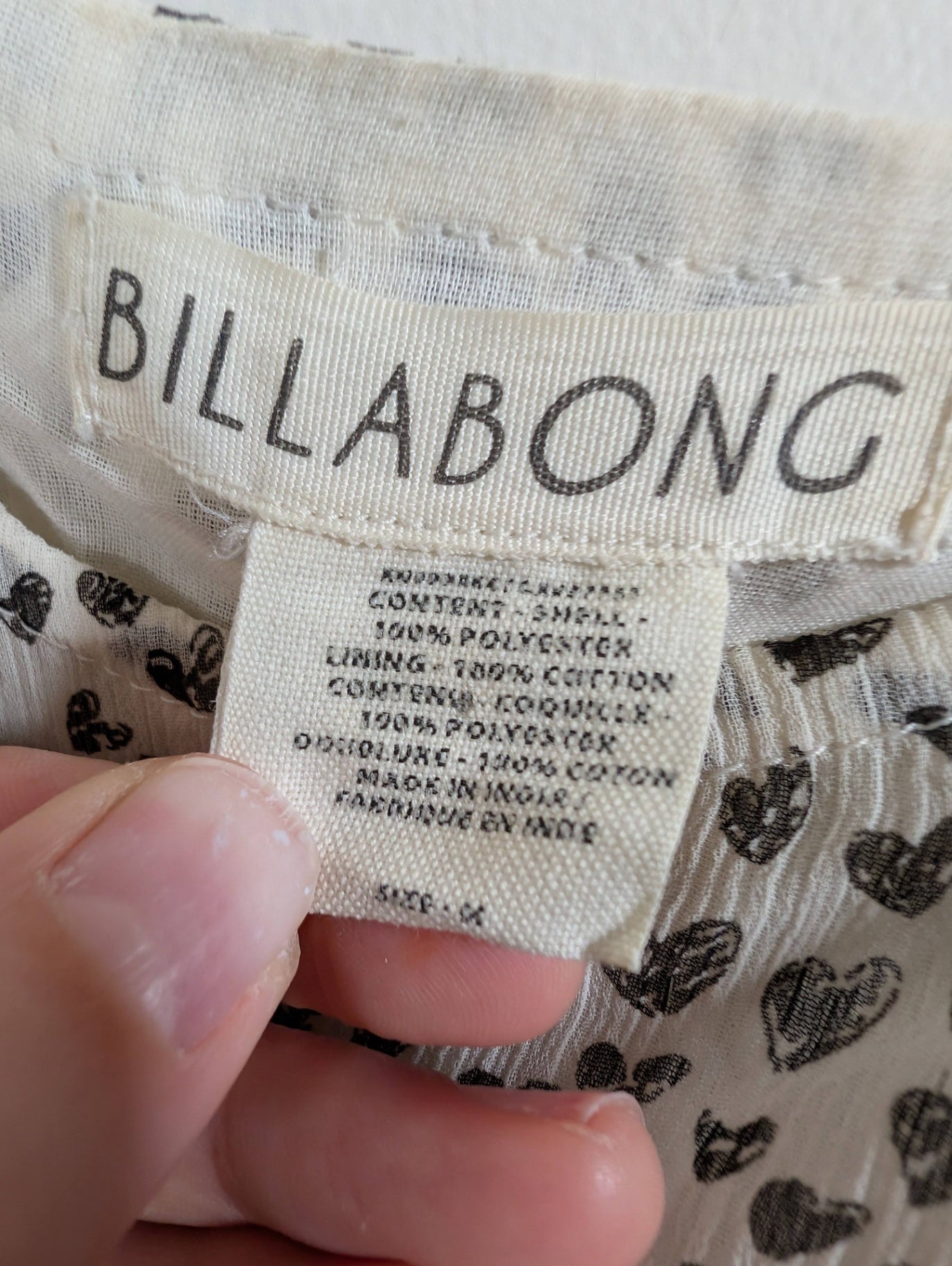 Billabong heart dress - Medium