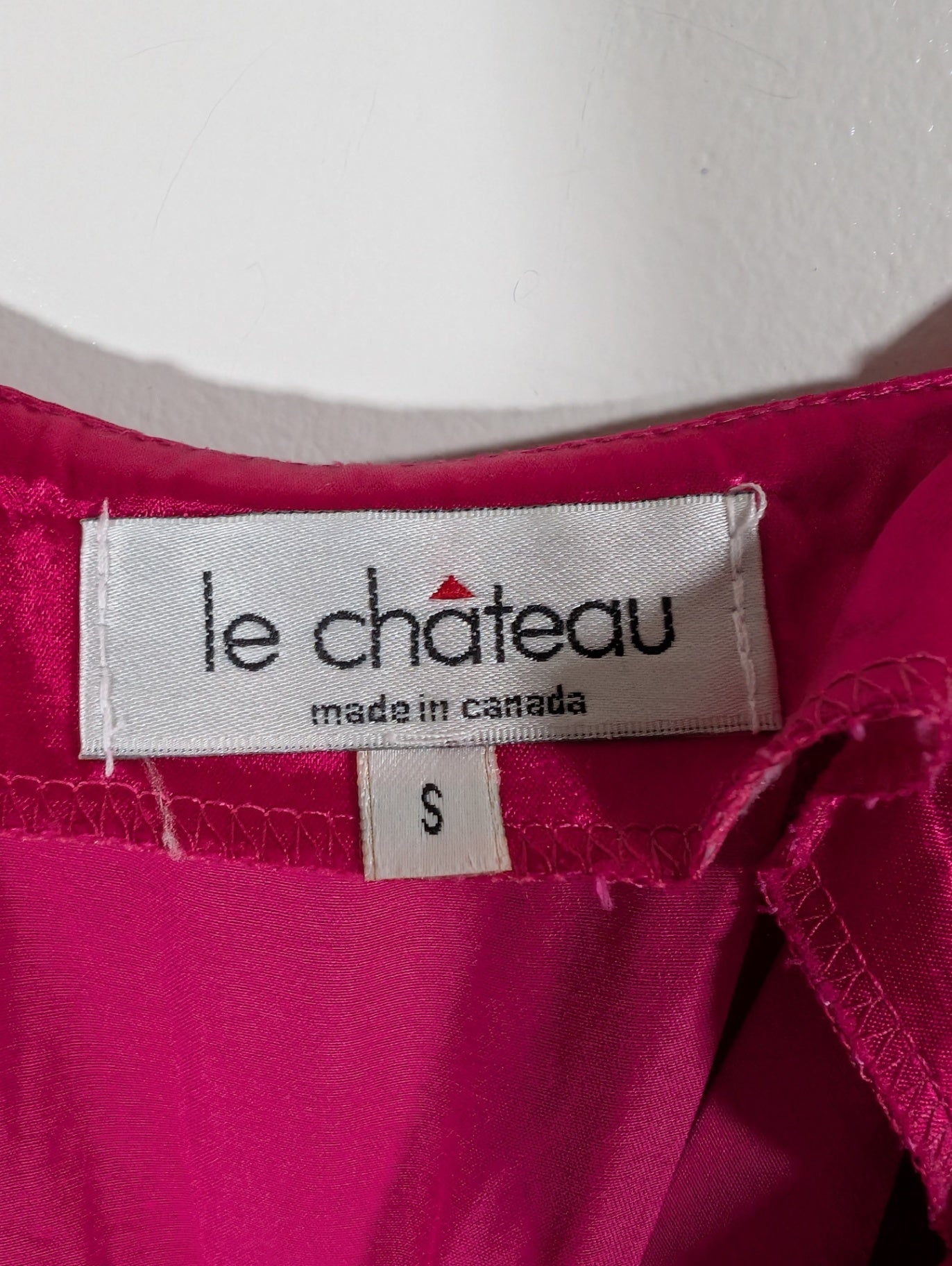 Le Château satin wrap dress - Small