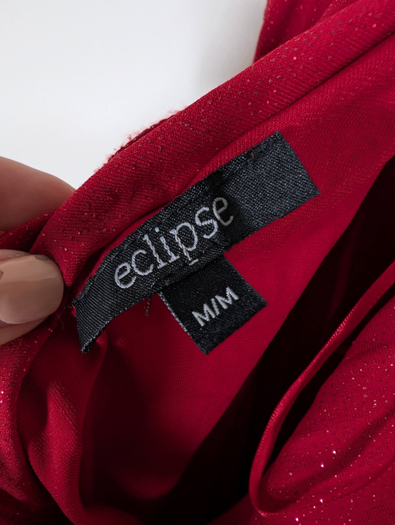 eclipse red glitter dress - Medium