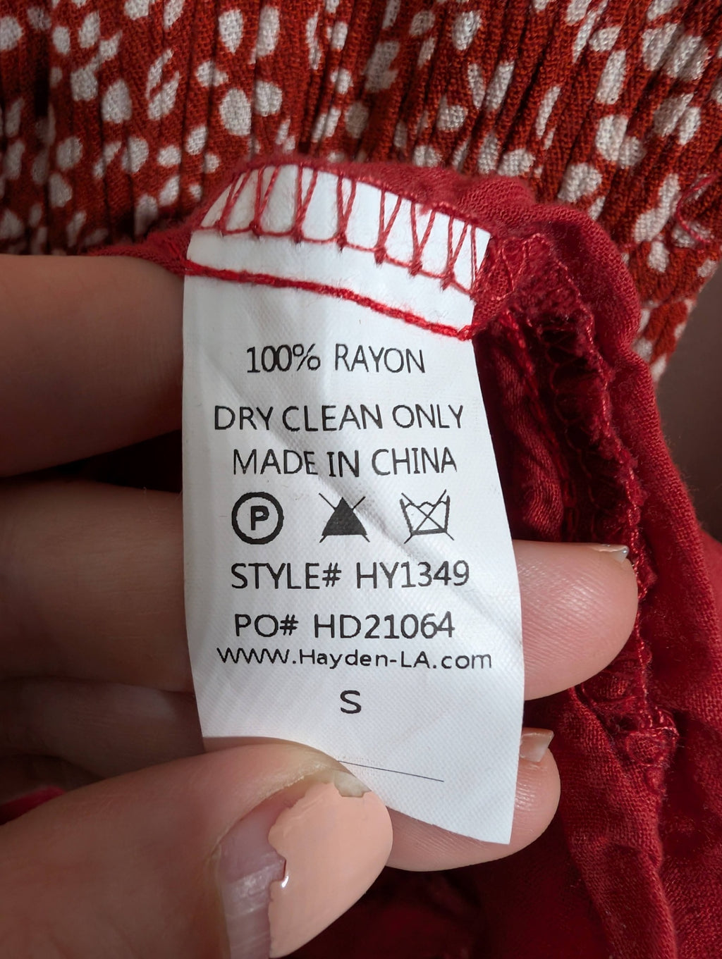 Hayden red floral dress - Small