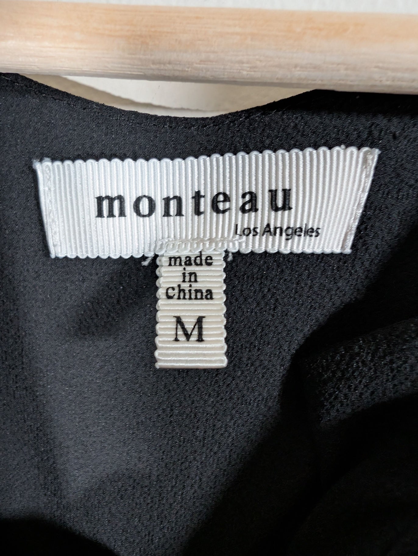Monteau long-sleeve black dress - Medium