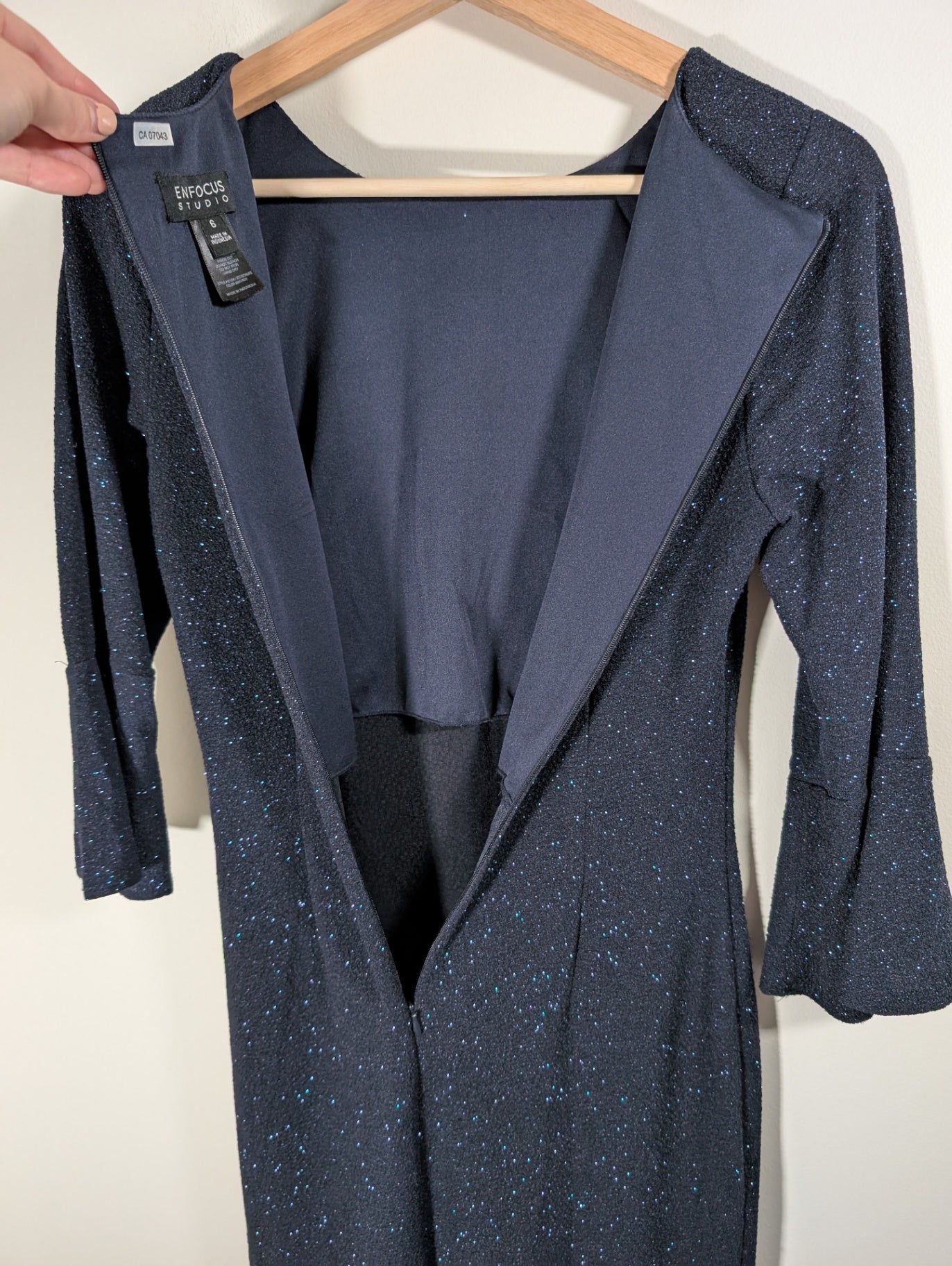 Enfocus blue sparkle dress - 6
