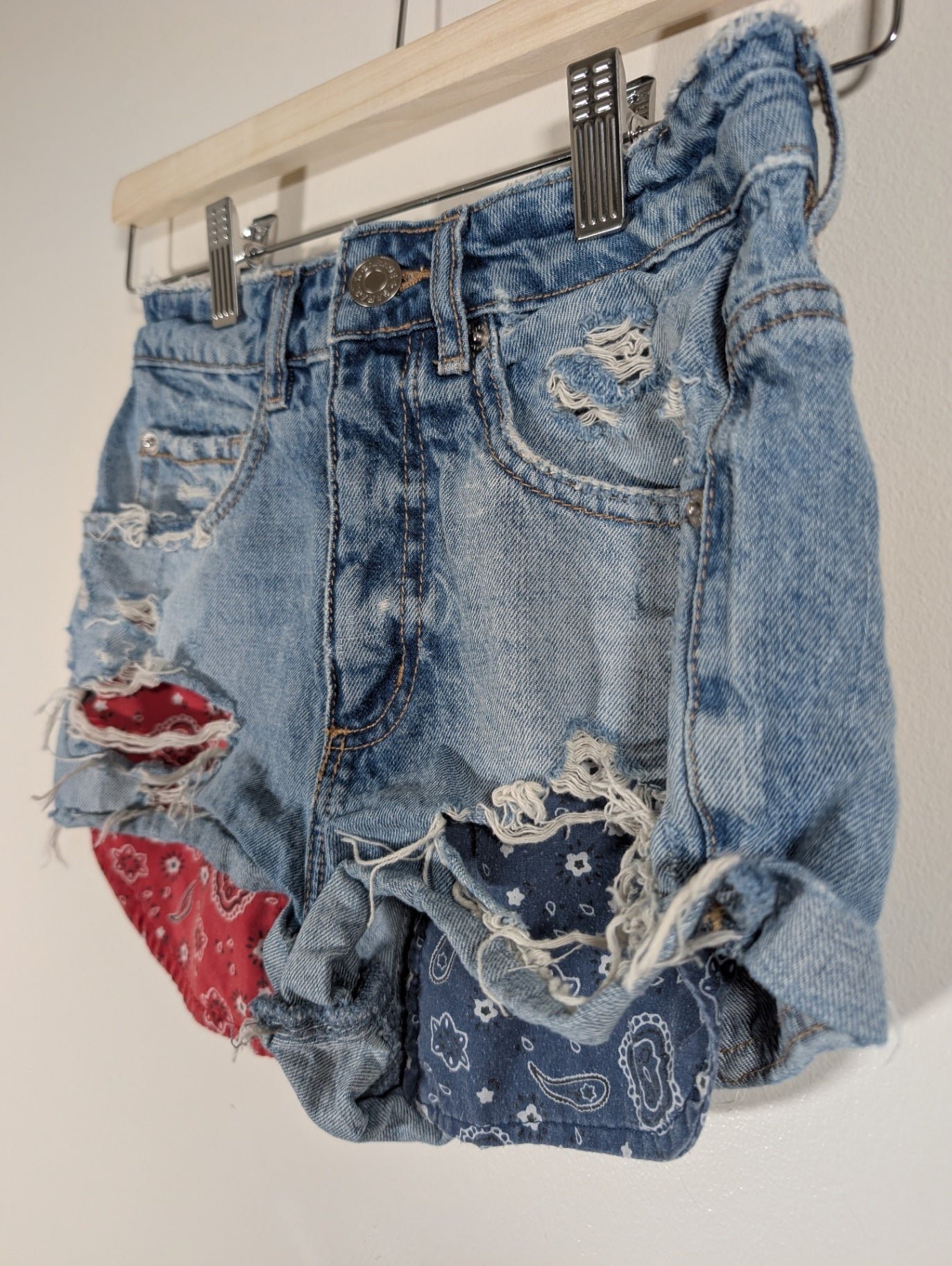 Garage distressed denim shorts - SZ 0
