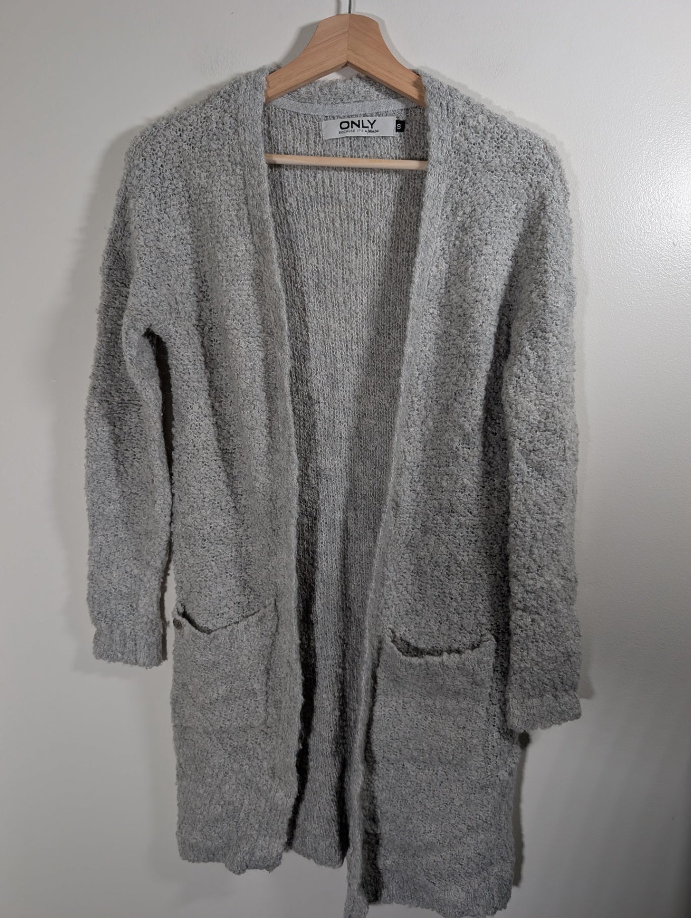 ONLY grey long cardigan - Small
