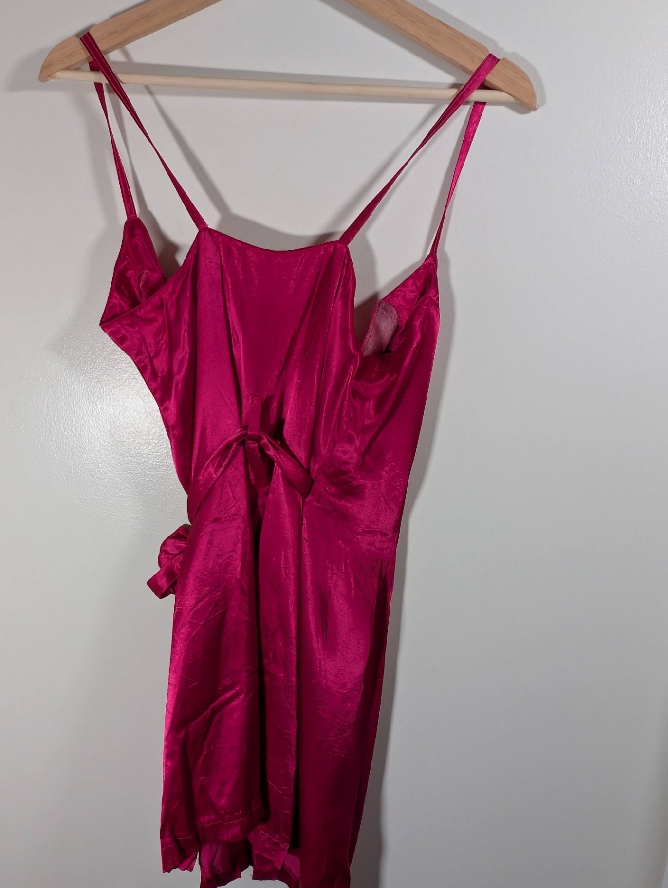 Le Château satin wrap dress - Small