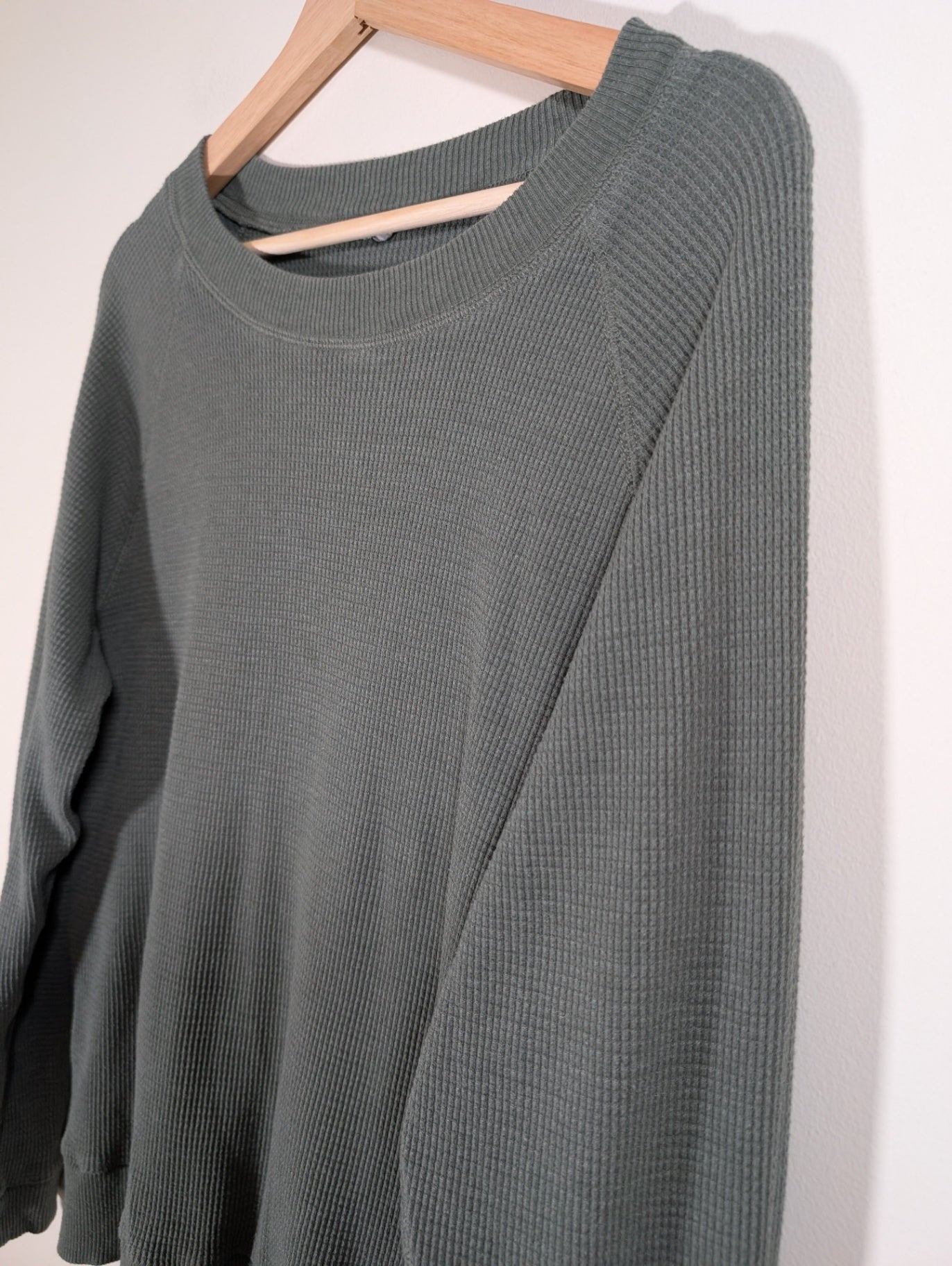 TNA waffle crewneck - appears Medium