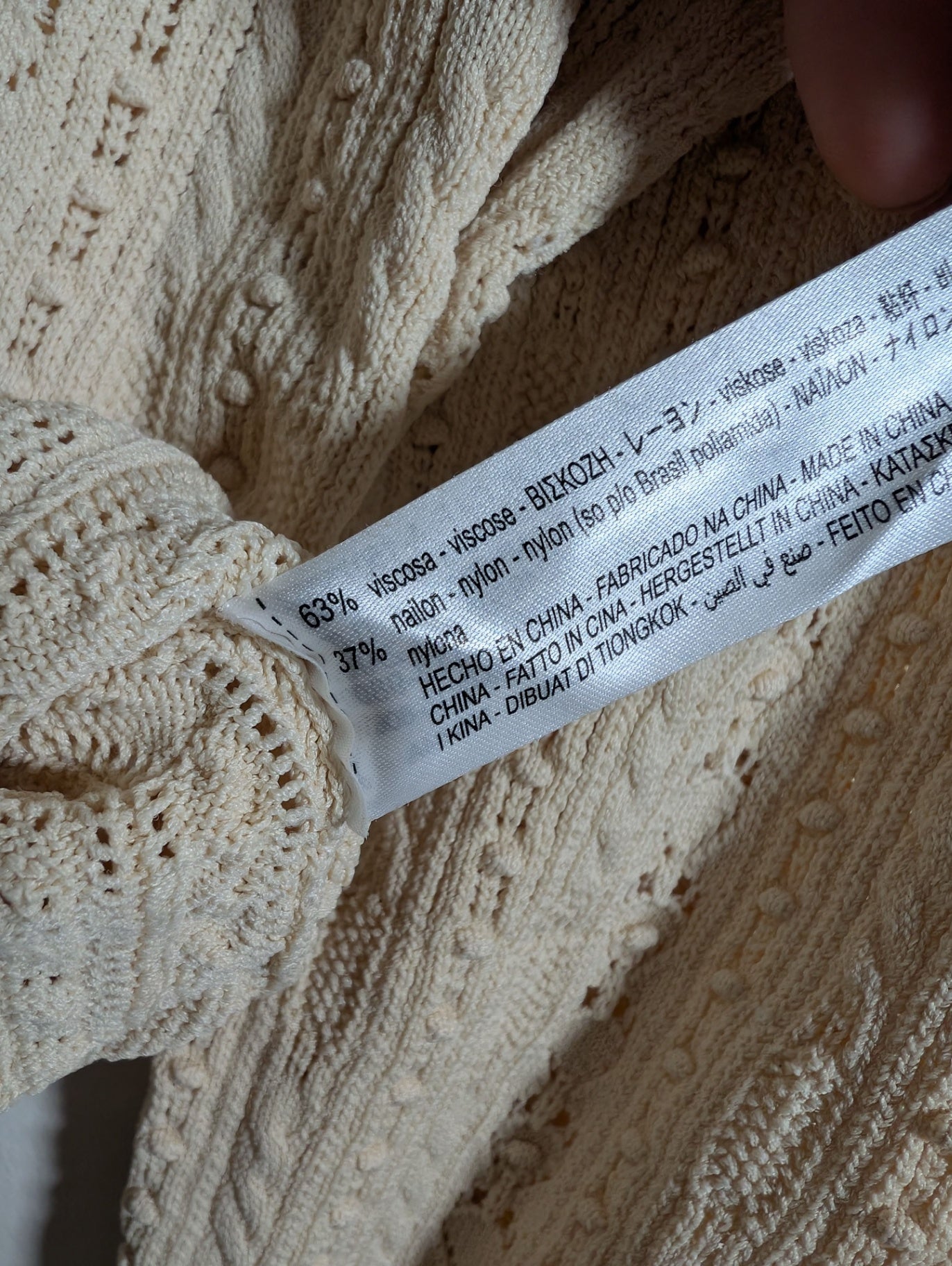 ZARA crochet-style sweater - Small