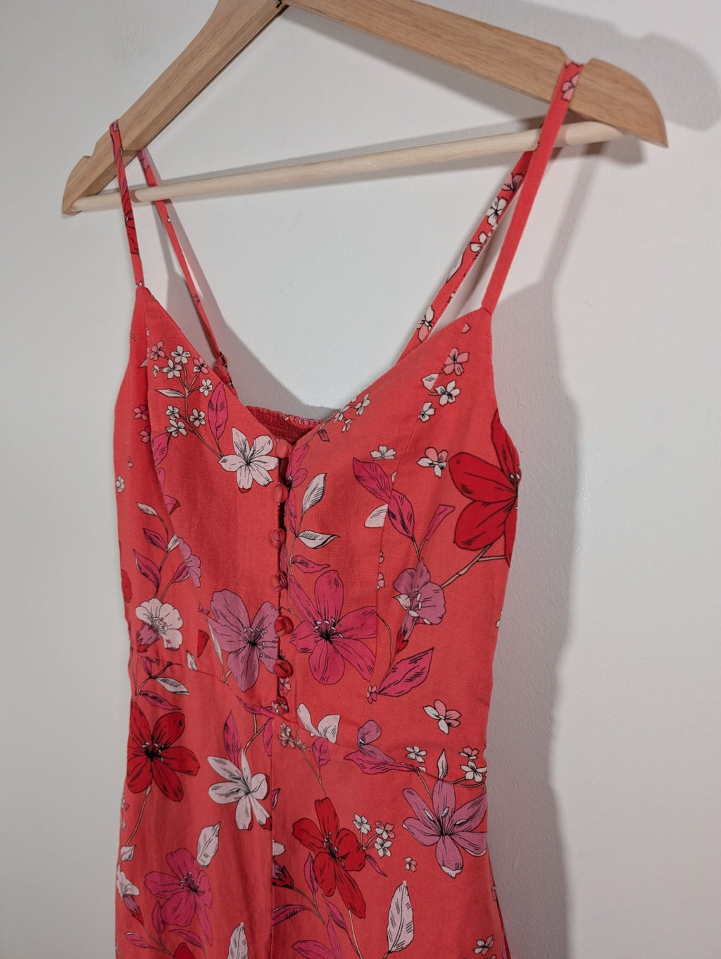 Banana Republic pink floral jumpsuit - sz 0
