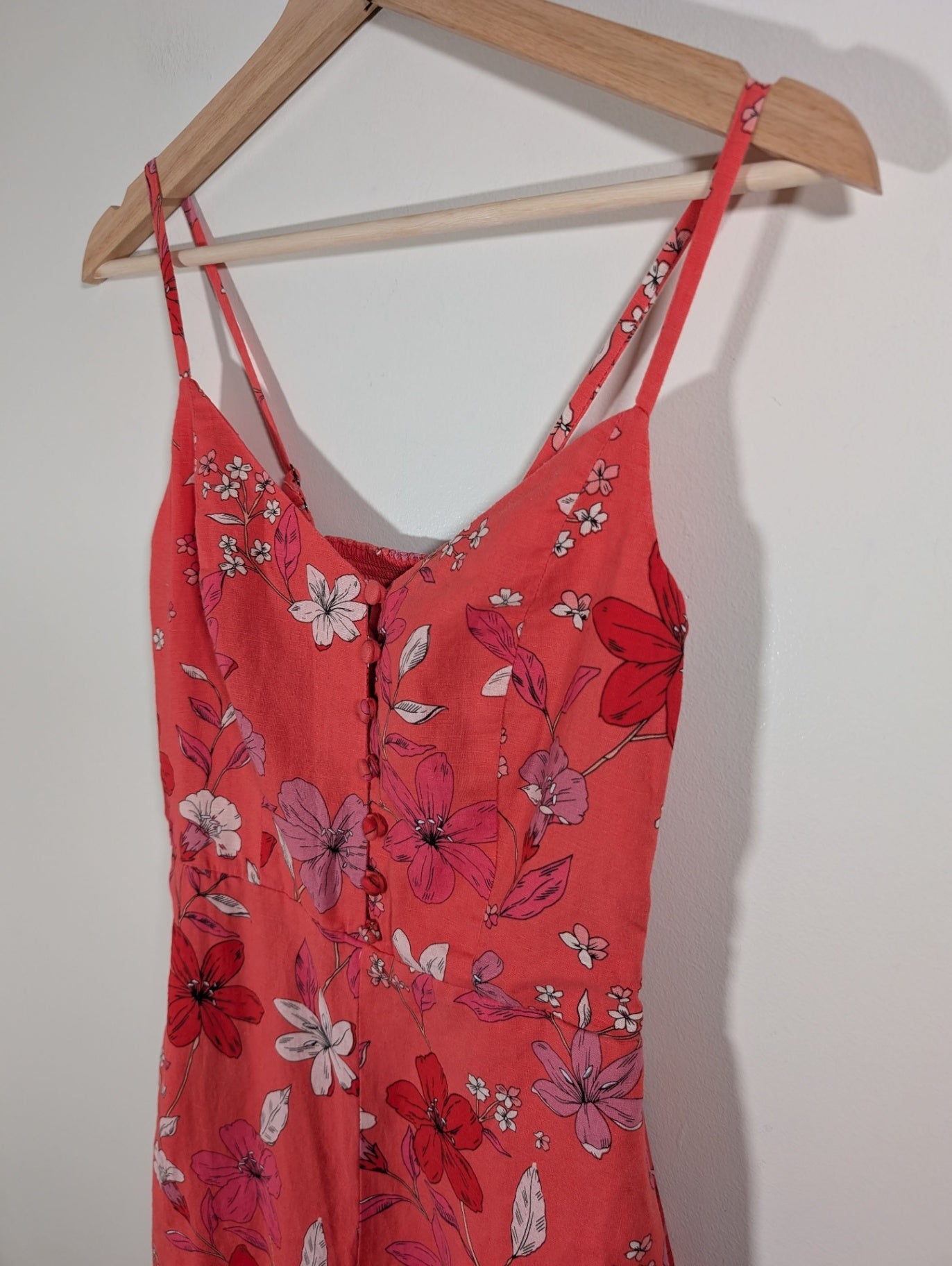 Banana Republic pink floral jumpsuit - sz 0