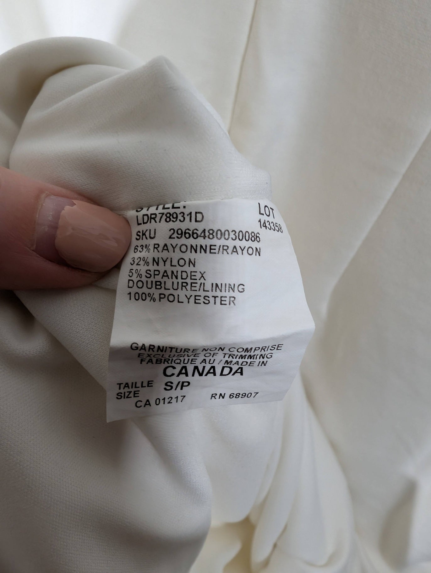 Le Château white dress - Small