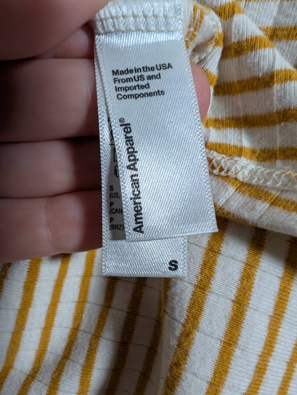 American Apparel striped long-sleeve - Small