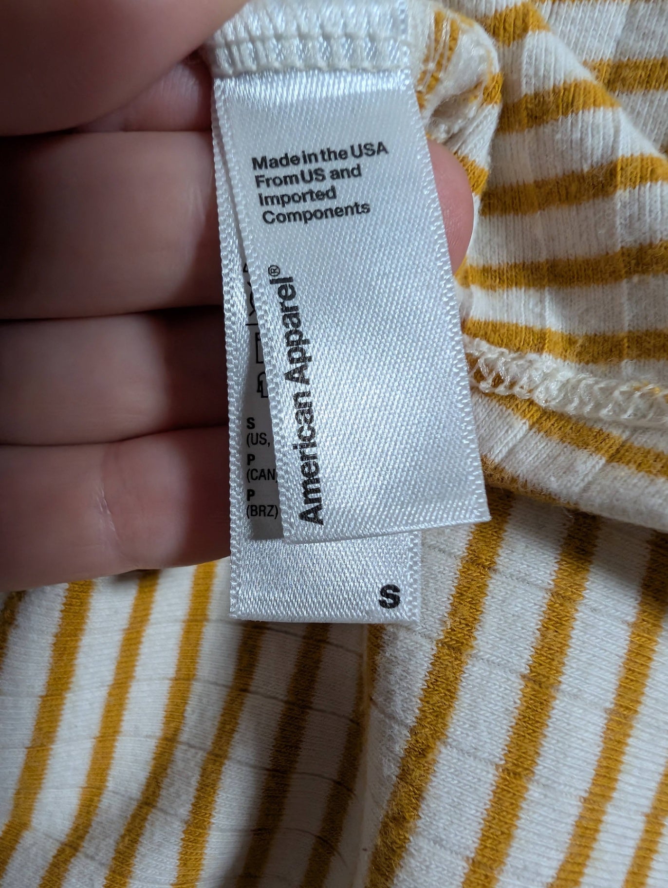 American Apparel striped long-sleeve - Small