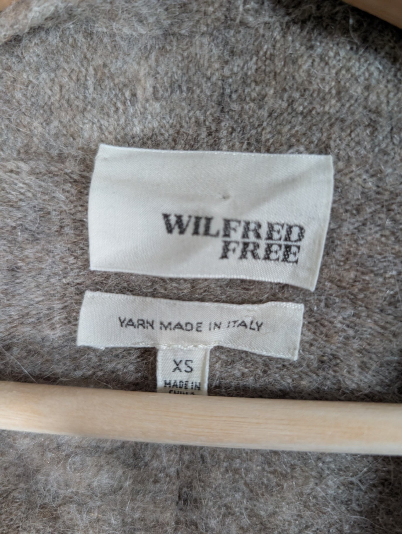 Wilfred free alpaca wool-blend wrap sweater - XS