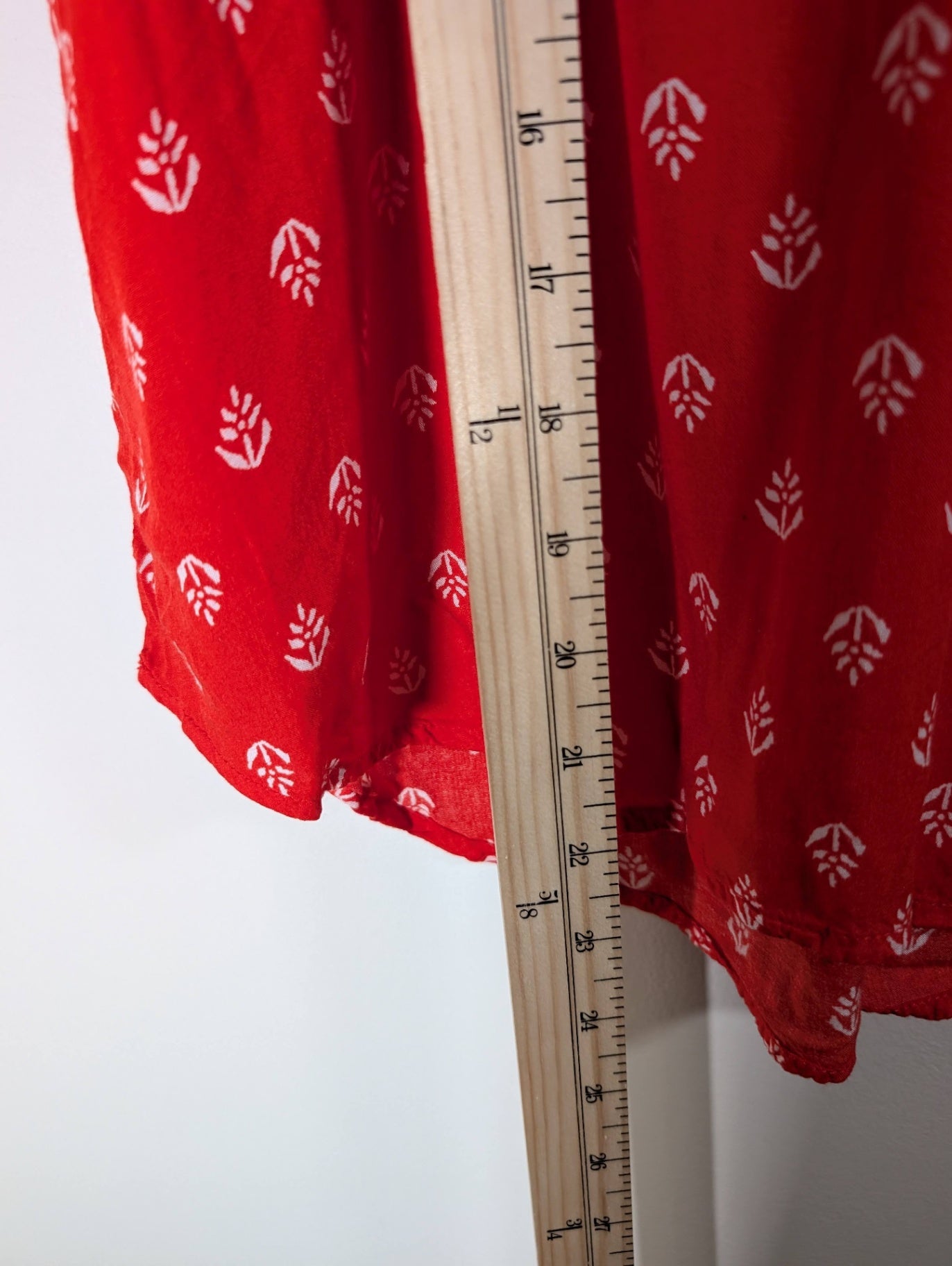 Old Navy red leaf blouse - Small