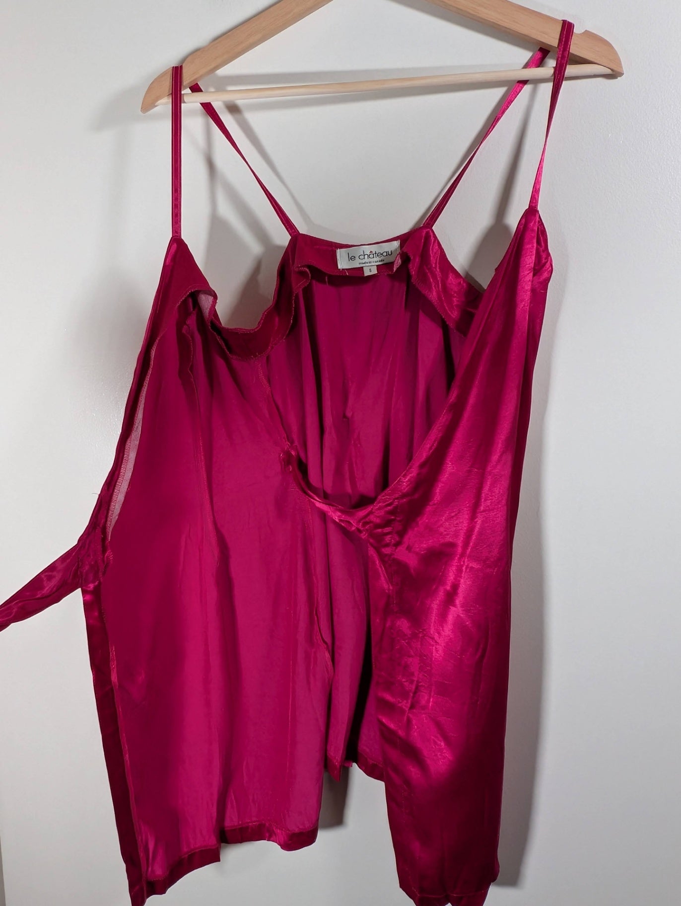 Le Château satin wrap dress - Small