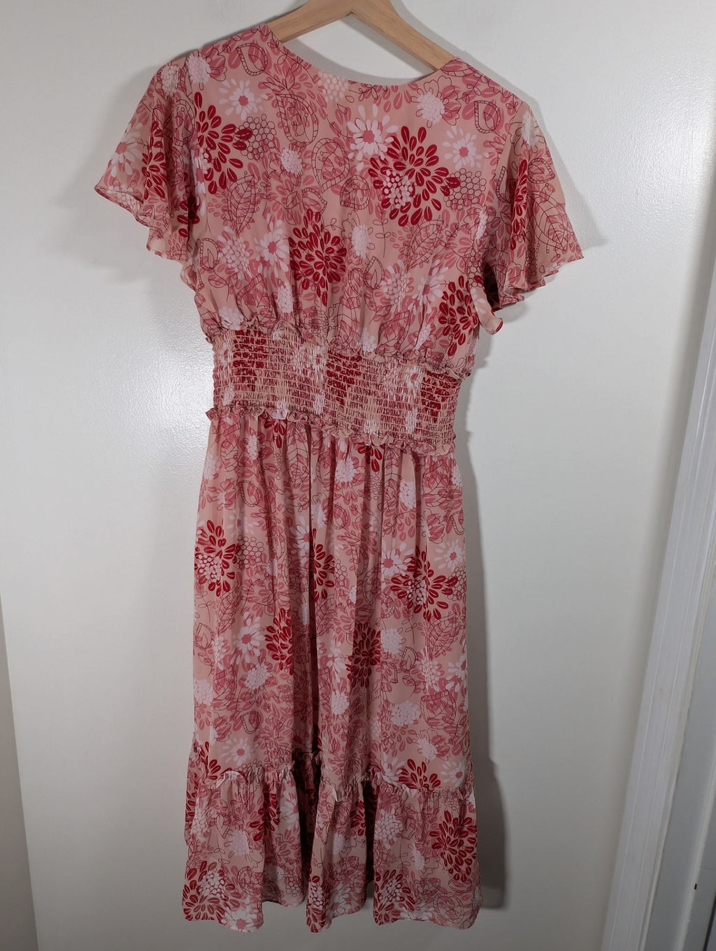 Max Studio pink floral dress - Small