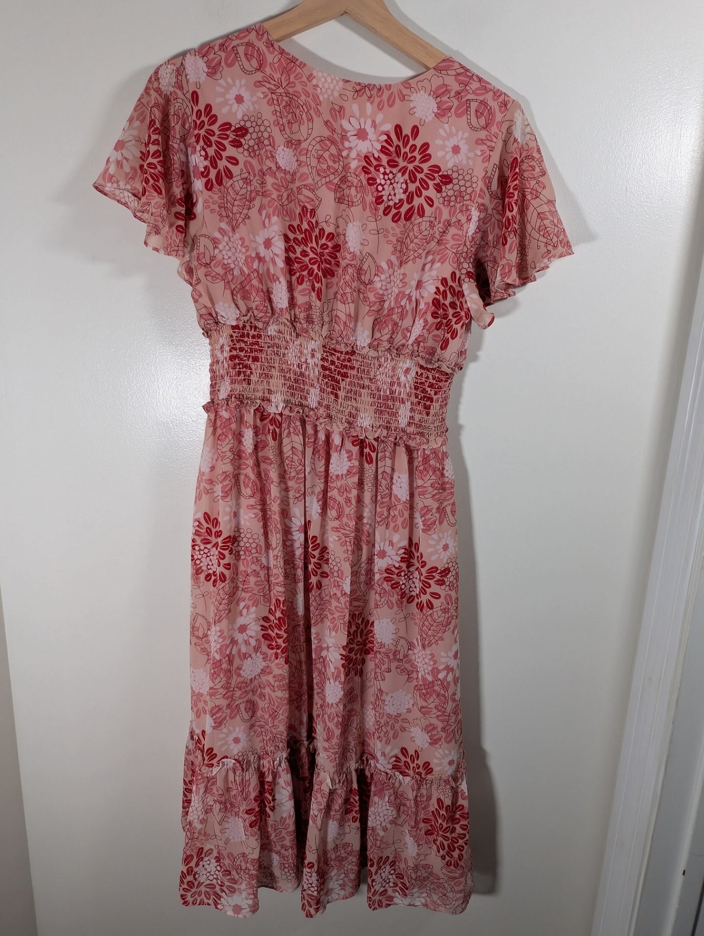 Max Studio pink floral dress - Small