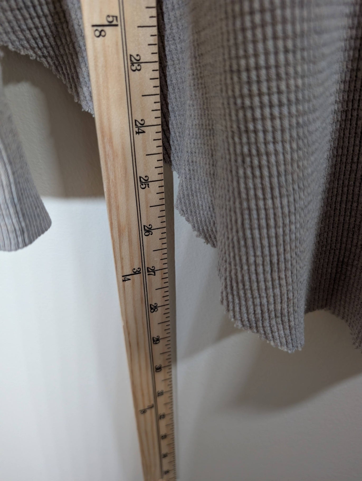 Golden by TNA grey waffle long-sleeve - Medium (staining)