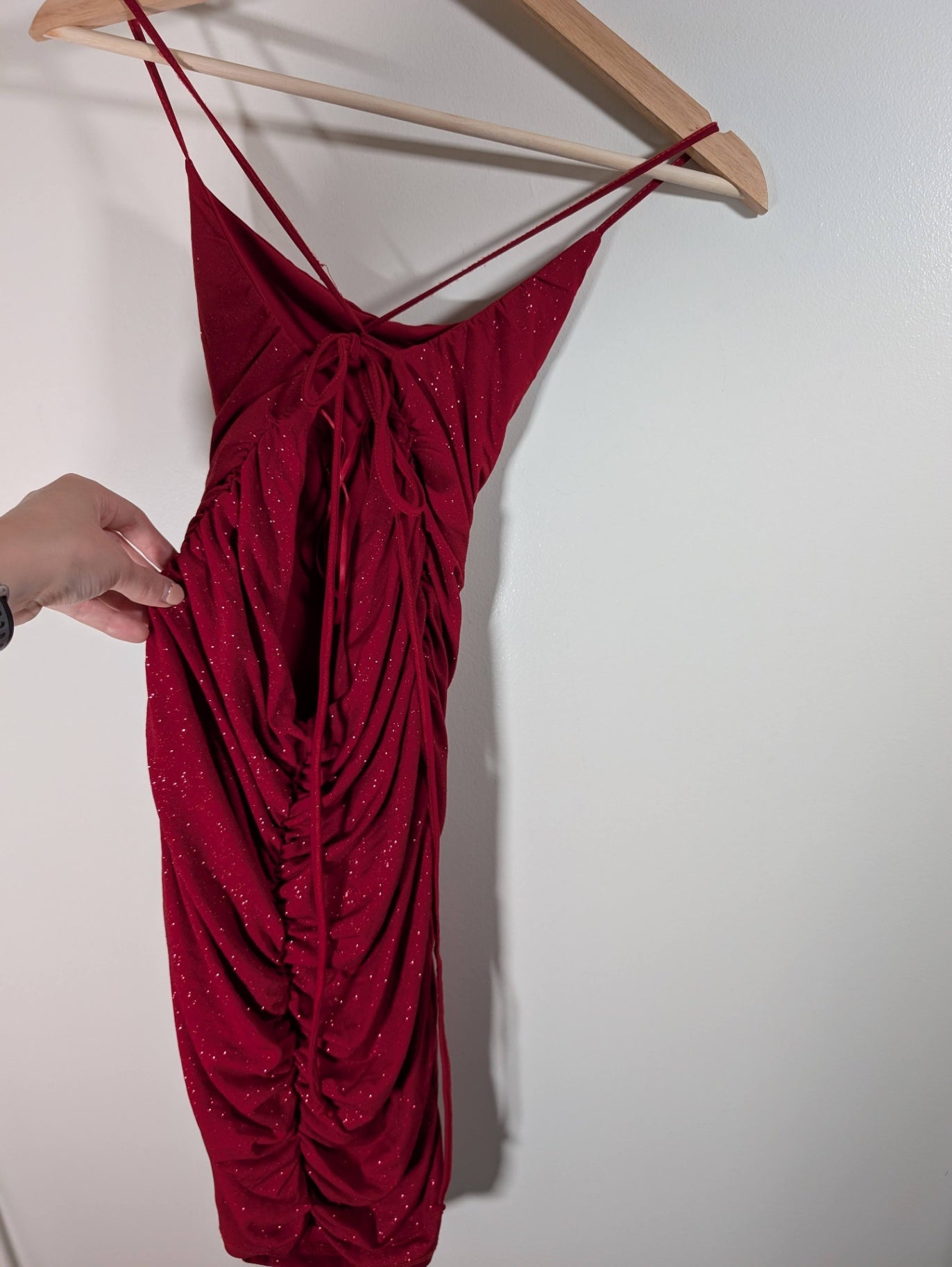 eclipse red glitter dress - Medium