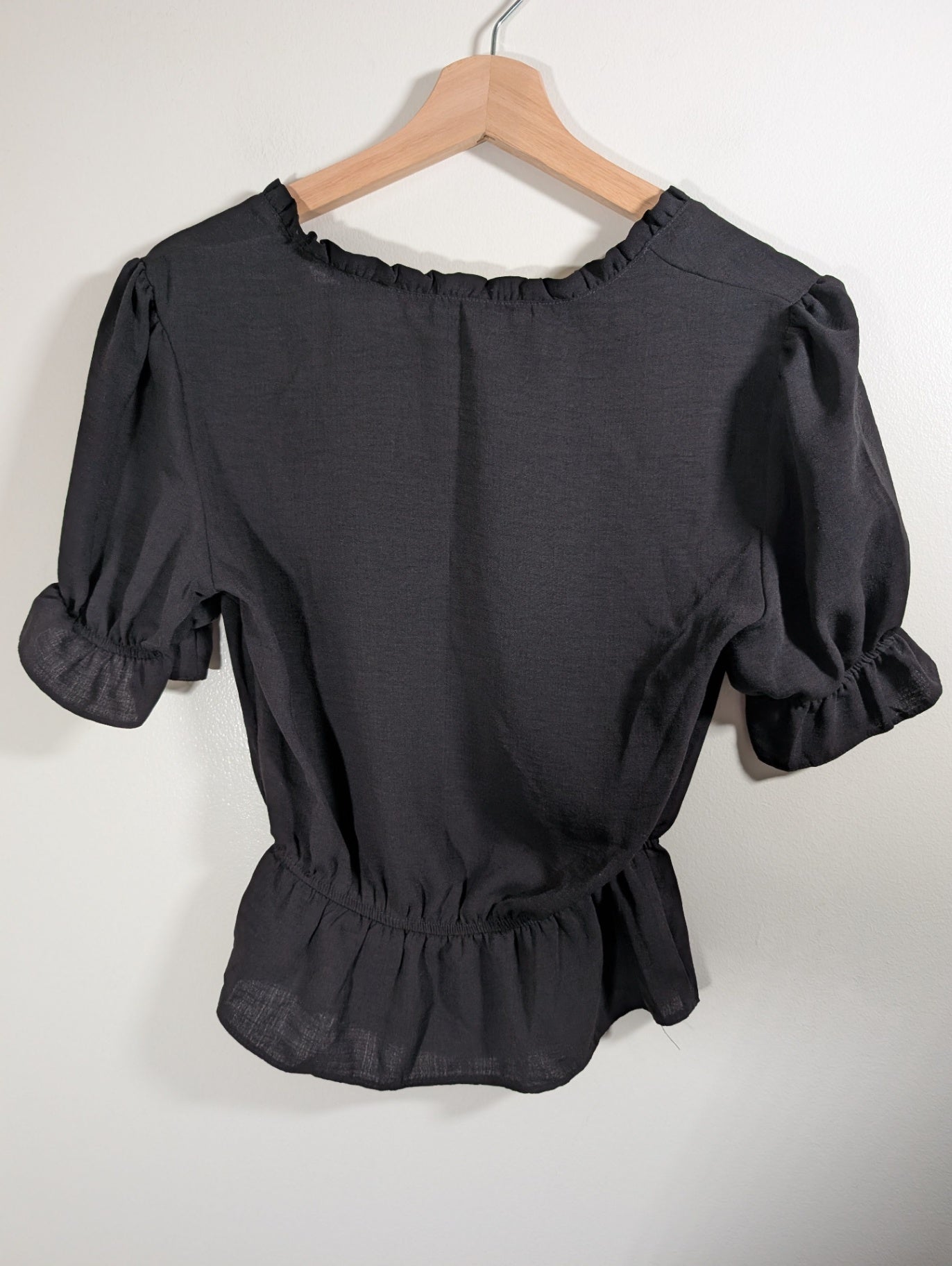 Topshop black blouse - 4