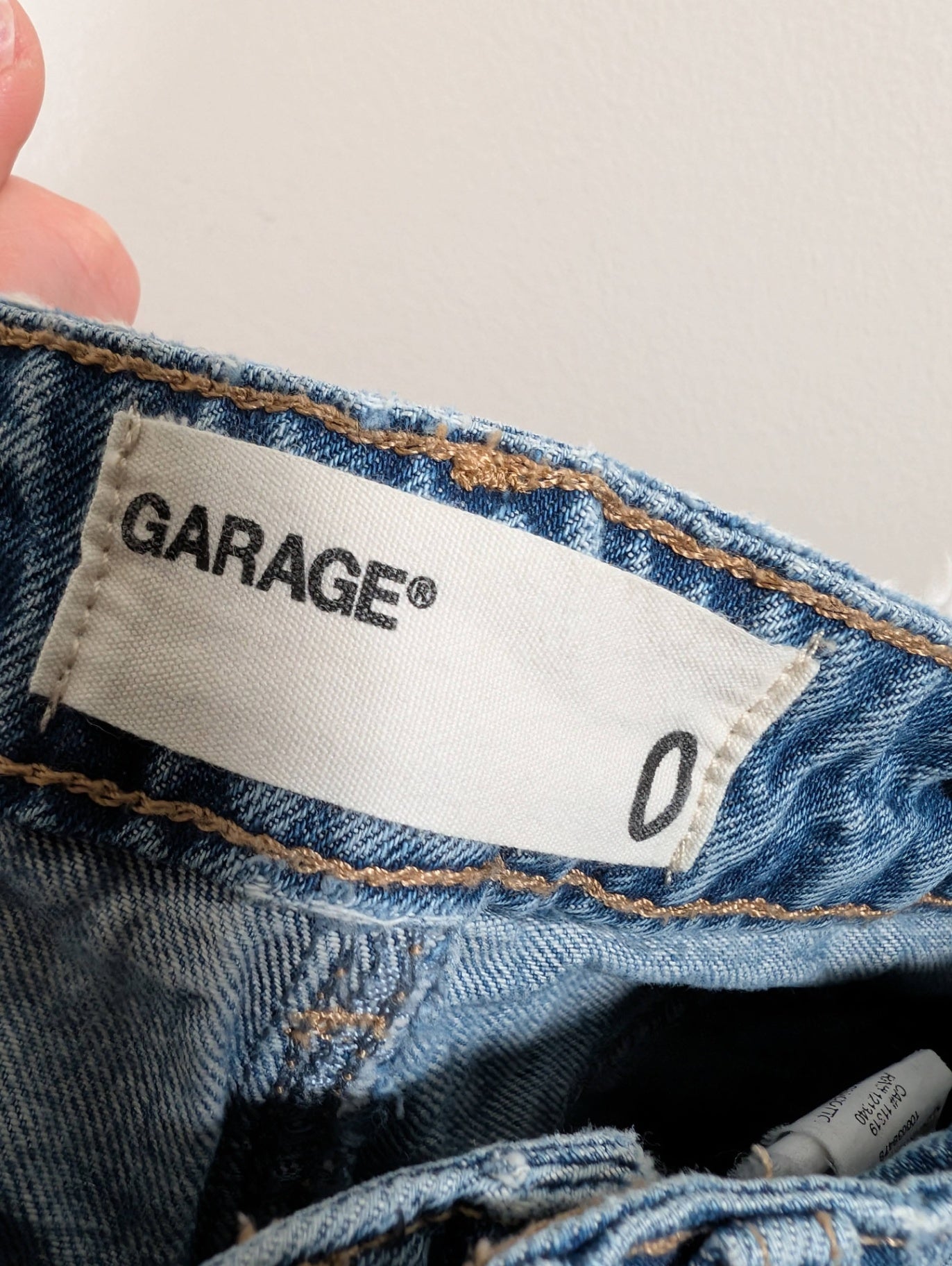 Garage distressed denim shorts - SZ 0