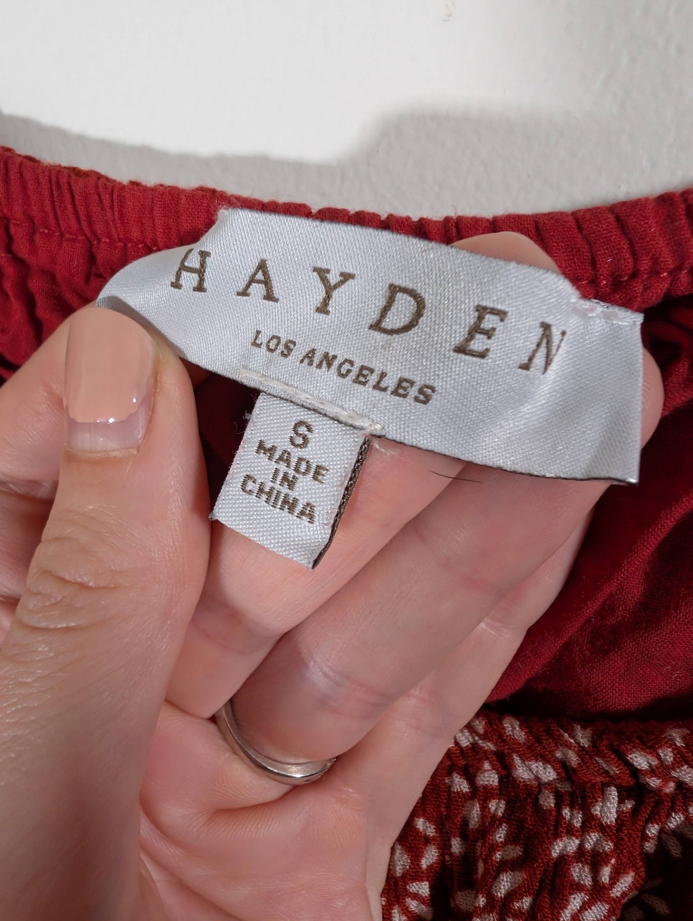 Hayden red floral dress - Small